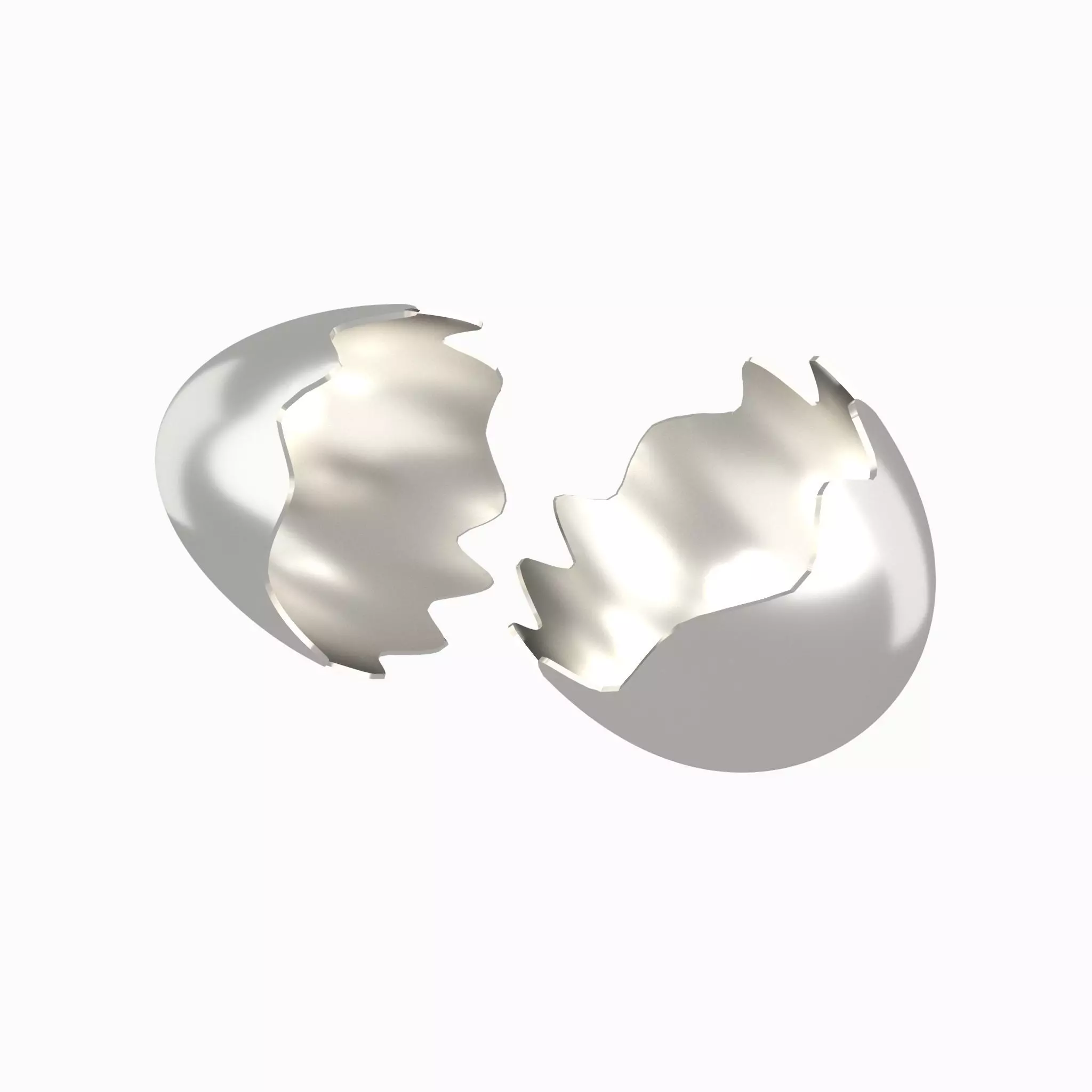 Egg Shell v1 006 Low-poly 3D model_0