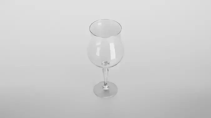 Barbaresco wine glass Low-poly 3D model