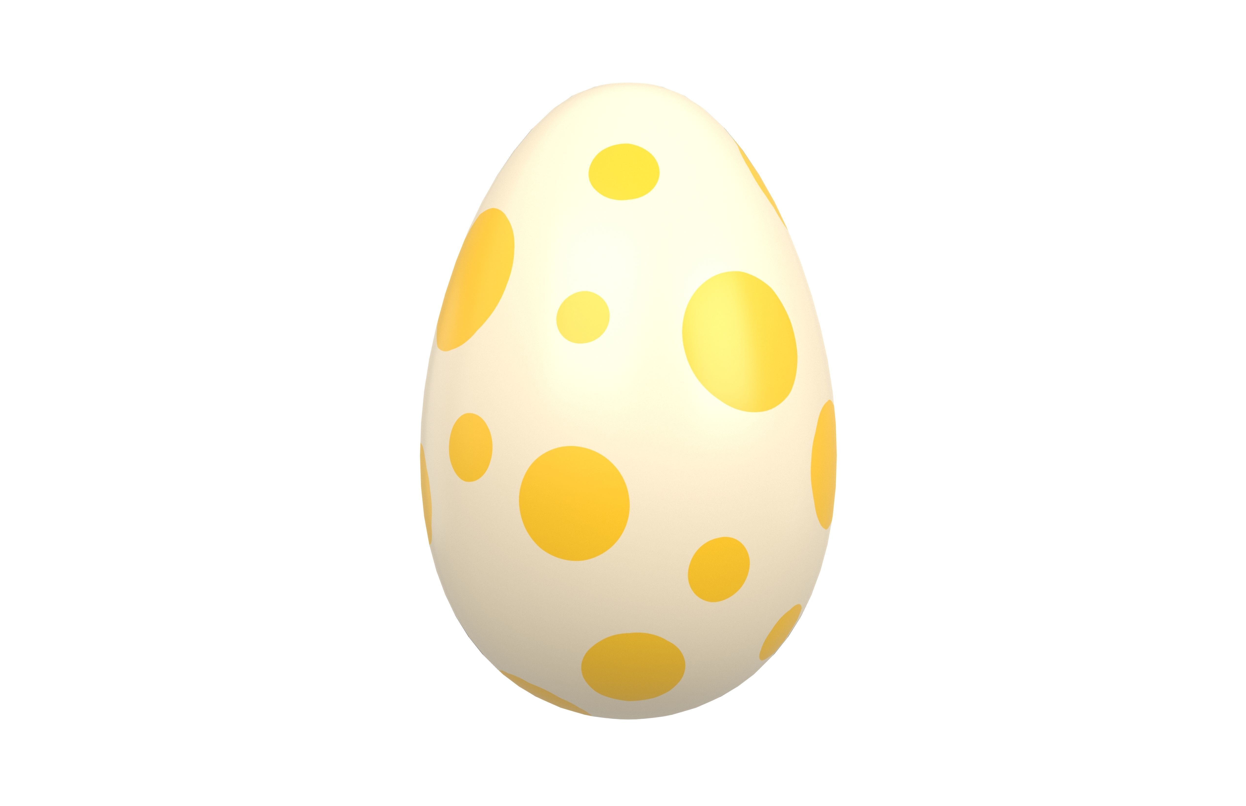 Dinosaur Egg v1 Pack Low-poly 3D model_1