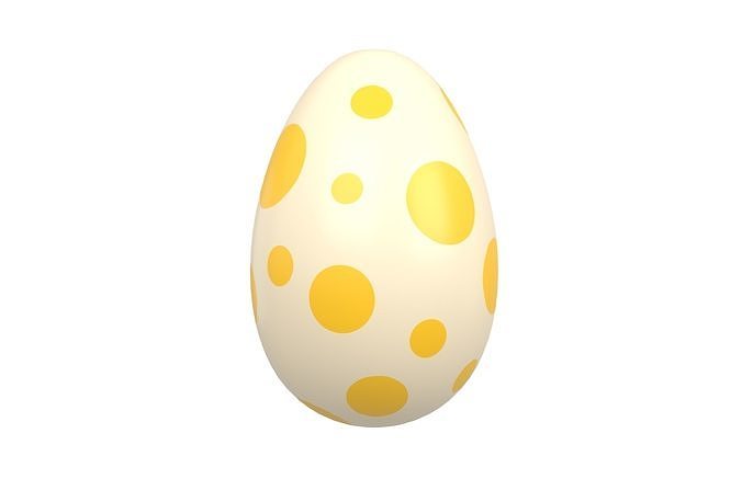 Dinosaur Egg v1 Pack Low-poly 3D model 2