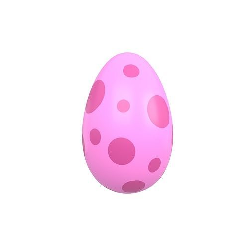 Dinosaur Egg v1 Pack Low-poly 3D model 6