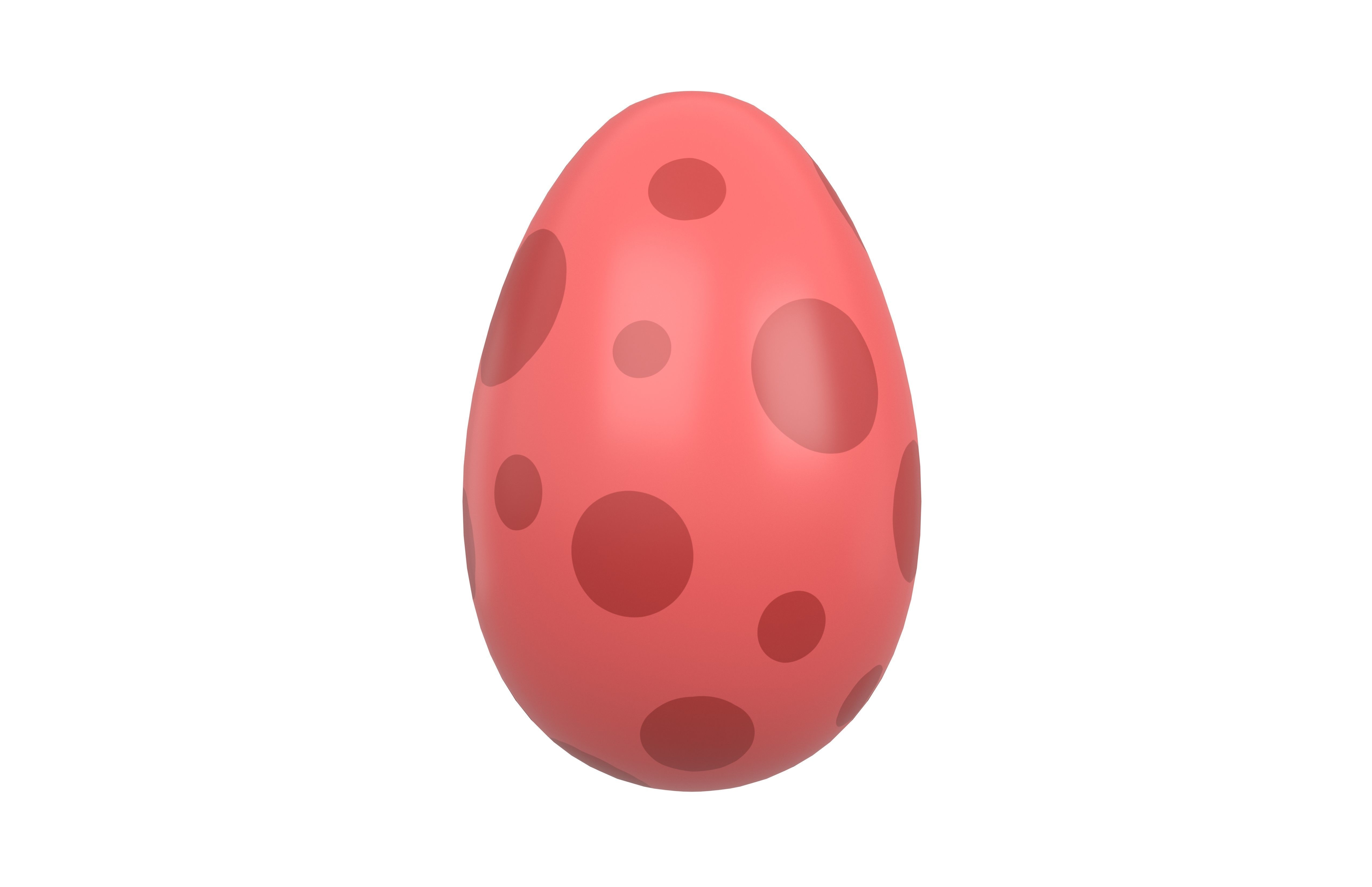 Dinosaur Egg v1 Pack Low-poly 3D model_26