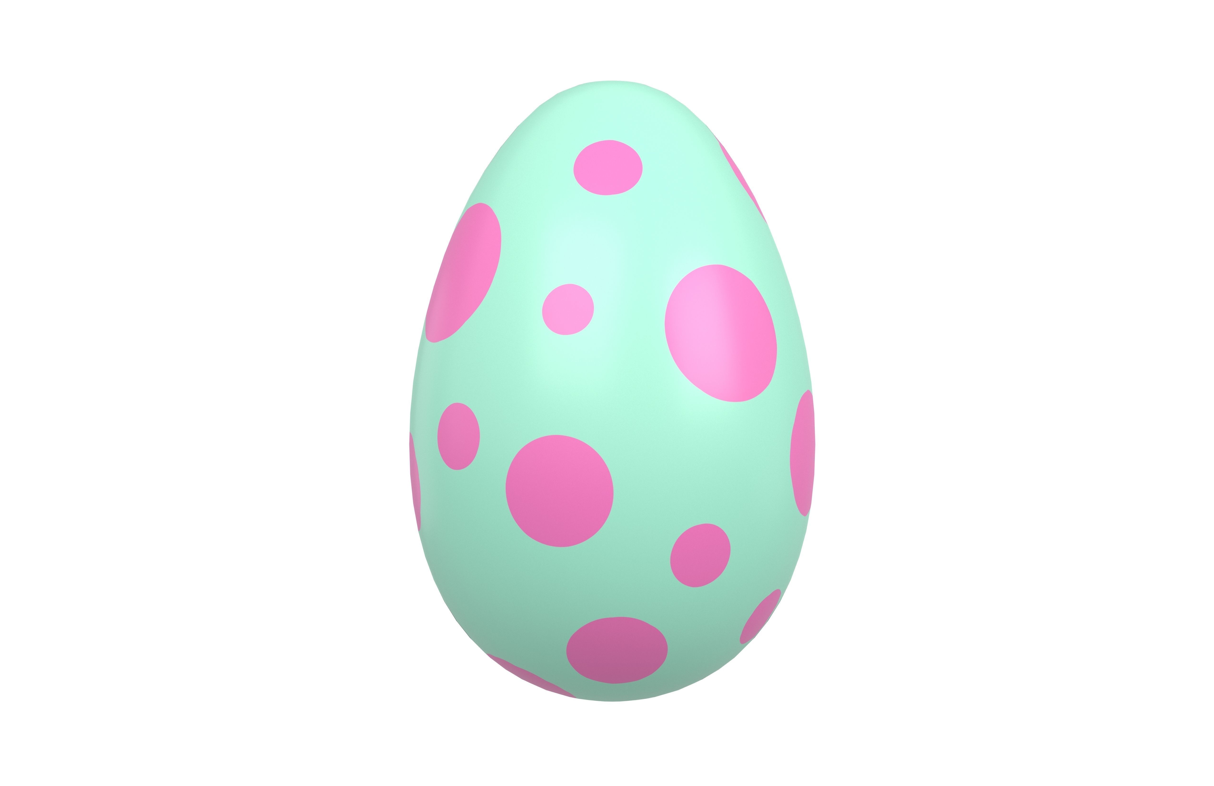 Dinosaur Egg v1 Pack Low-poly 3D model_17