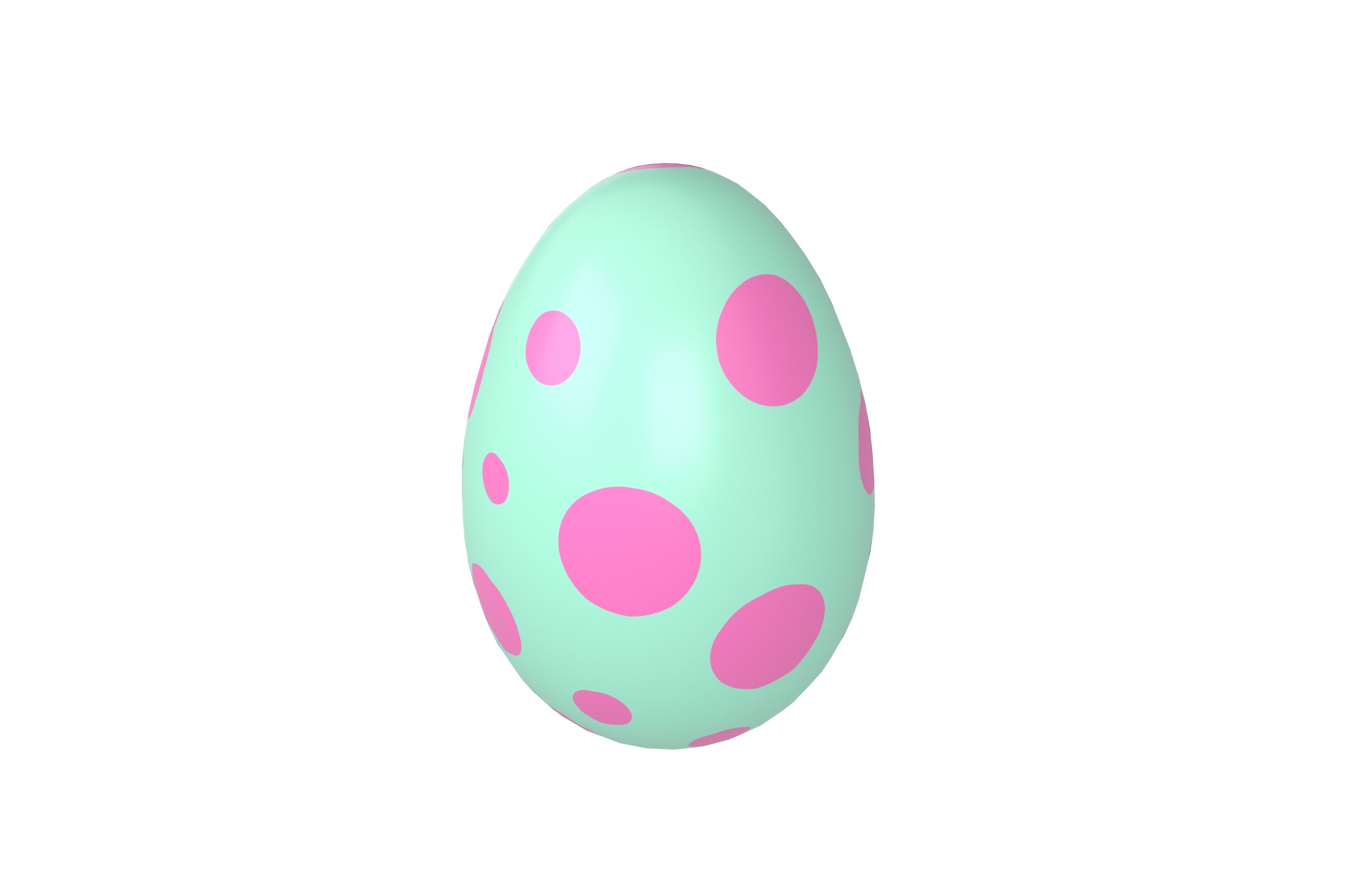 Dinosaur Egg v1 Pack Low-poly 3D model_19