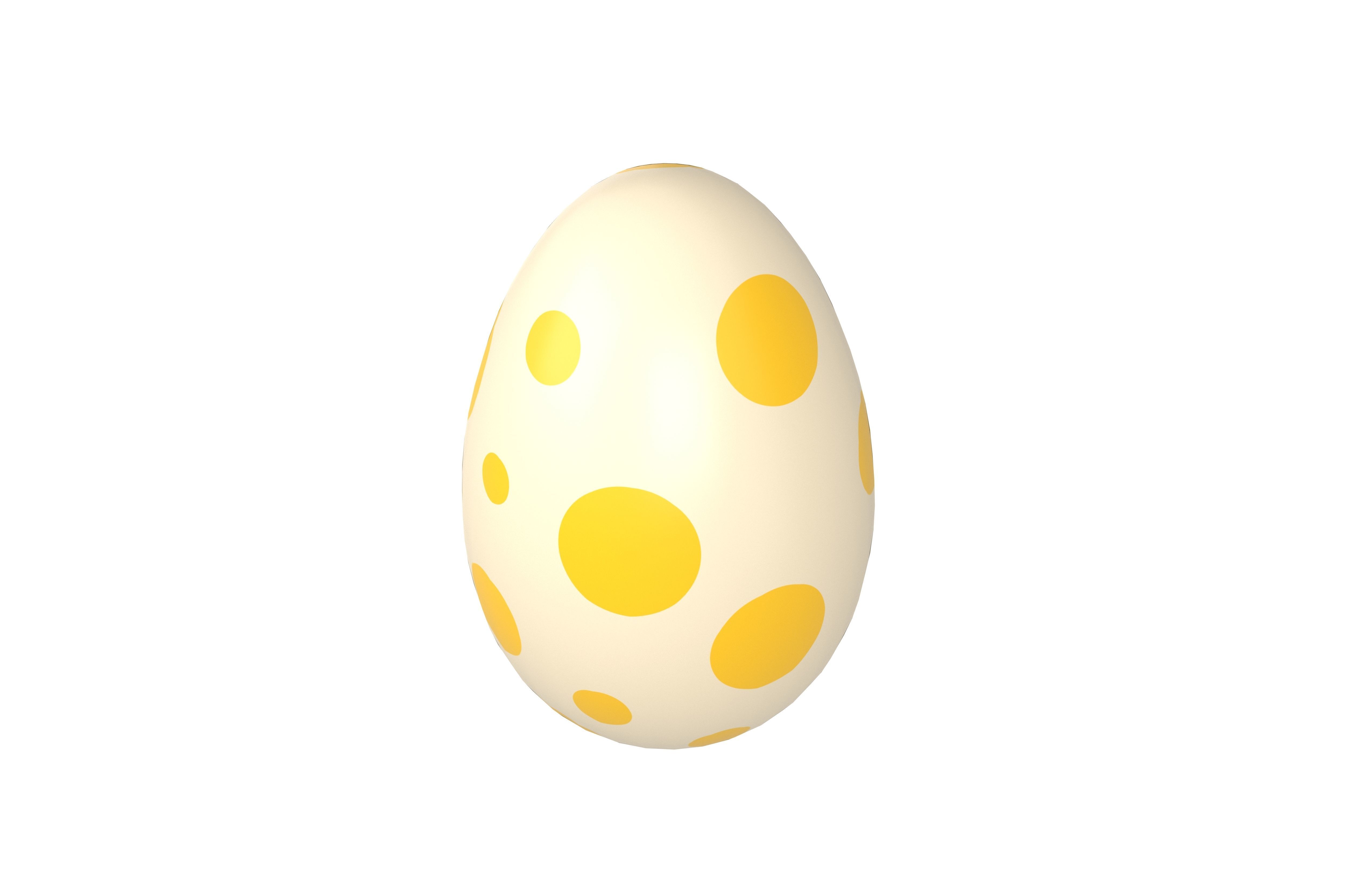 Dinosaur Egg v1 Pack Low-poly 3D model_4