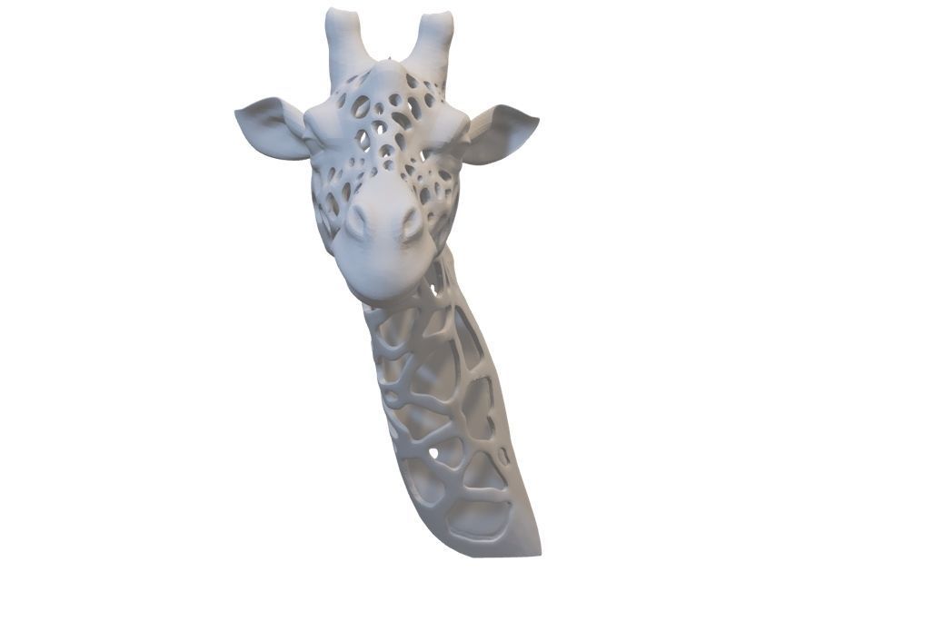 giraffe head Free 3D print model_1