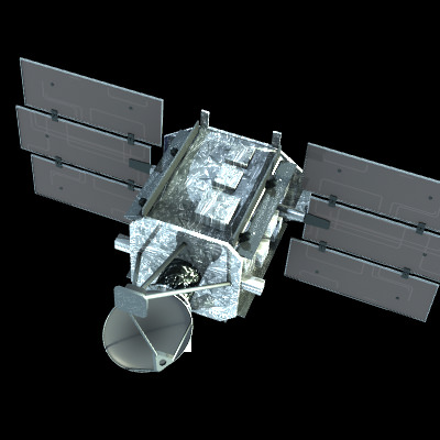 Quik SCAT Satellite 3D model_2