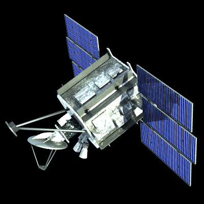 Quik SCAT Satellite 3D model_1