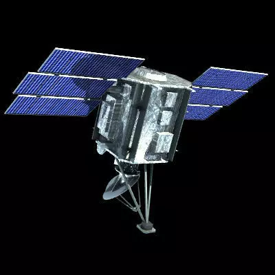 Quik SCAT Satellite 3D model_0