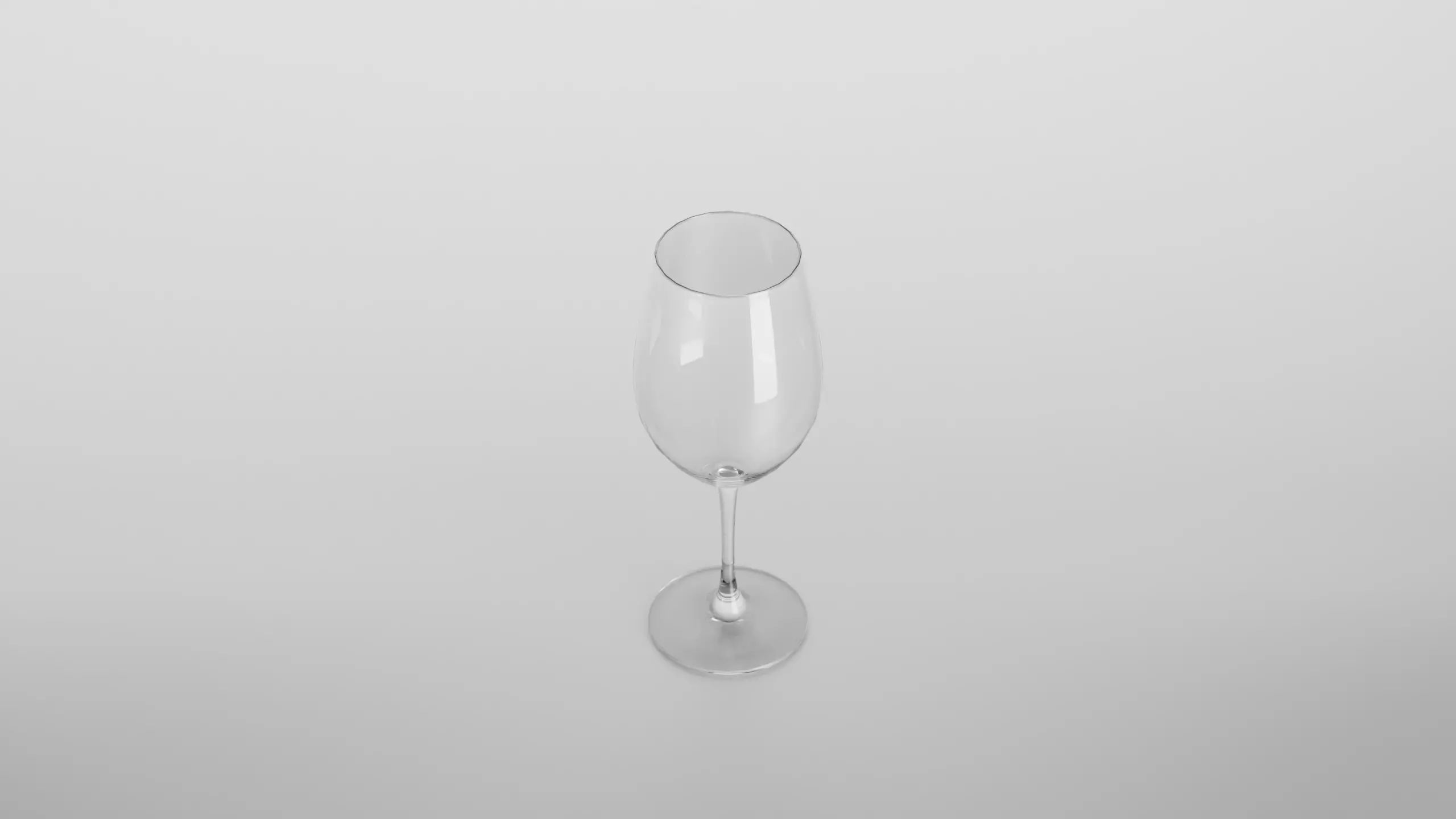 Bardolino wine glass Low-poly 3D model