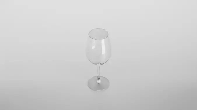 Bardolino wine glass Low-poly 3D model