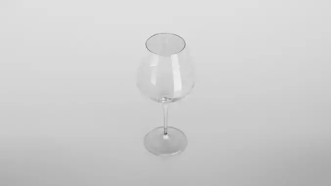 Barolo wine glass Low-poly 3D model