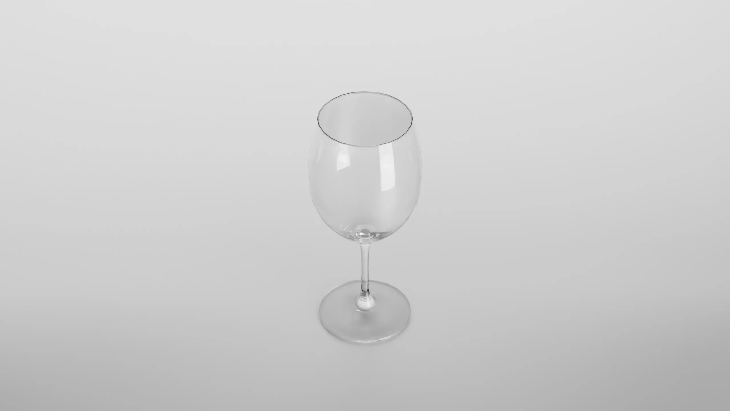 Brunello di Montalcino wine glass Low-poly 3D model