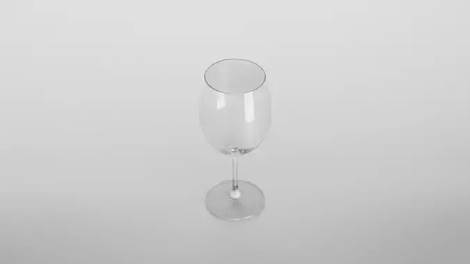 Brunello di Montalcino wine glass Low-poly 3D model