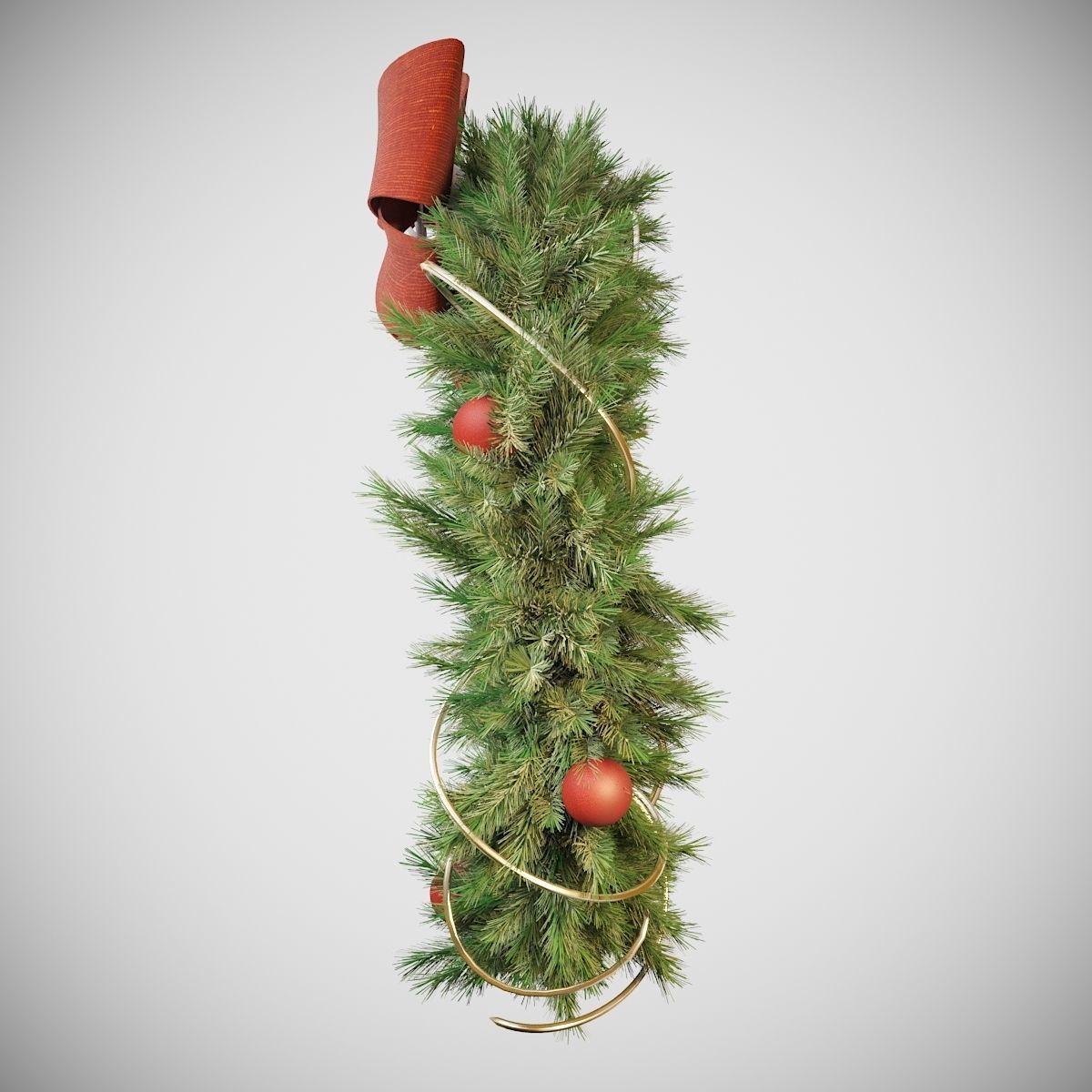 Cristmas Wreath 3D model_2