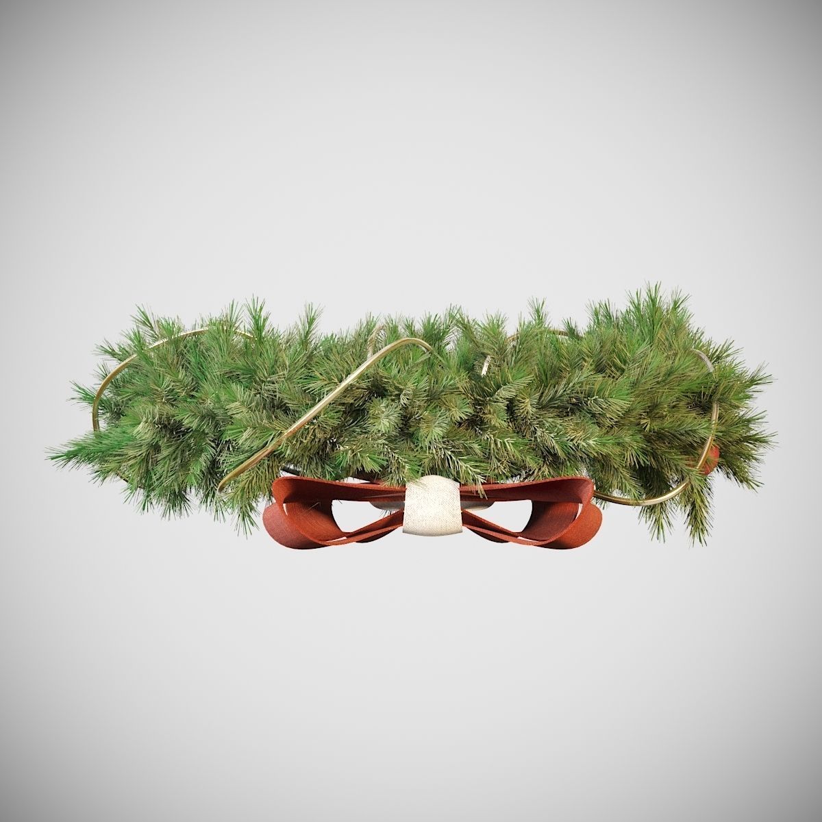 Cristmas Wreath 3D model_4