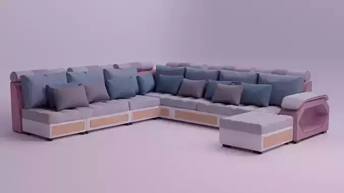 9 Seater Fabric Couch Set