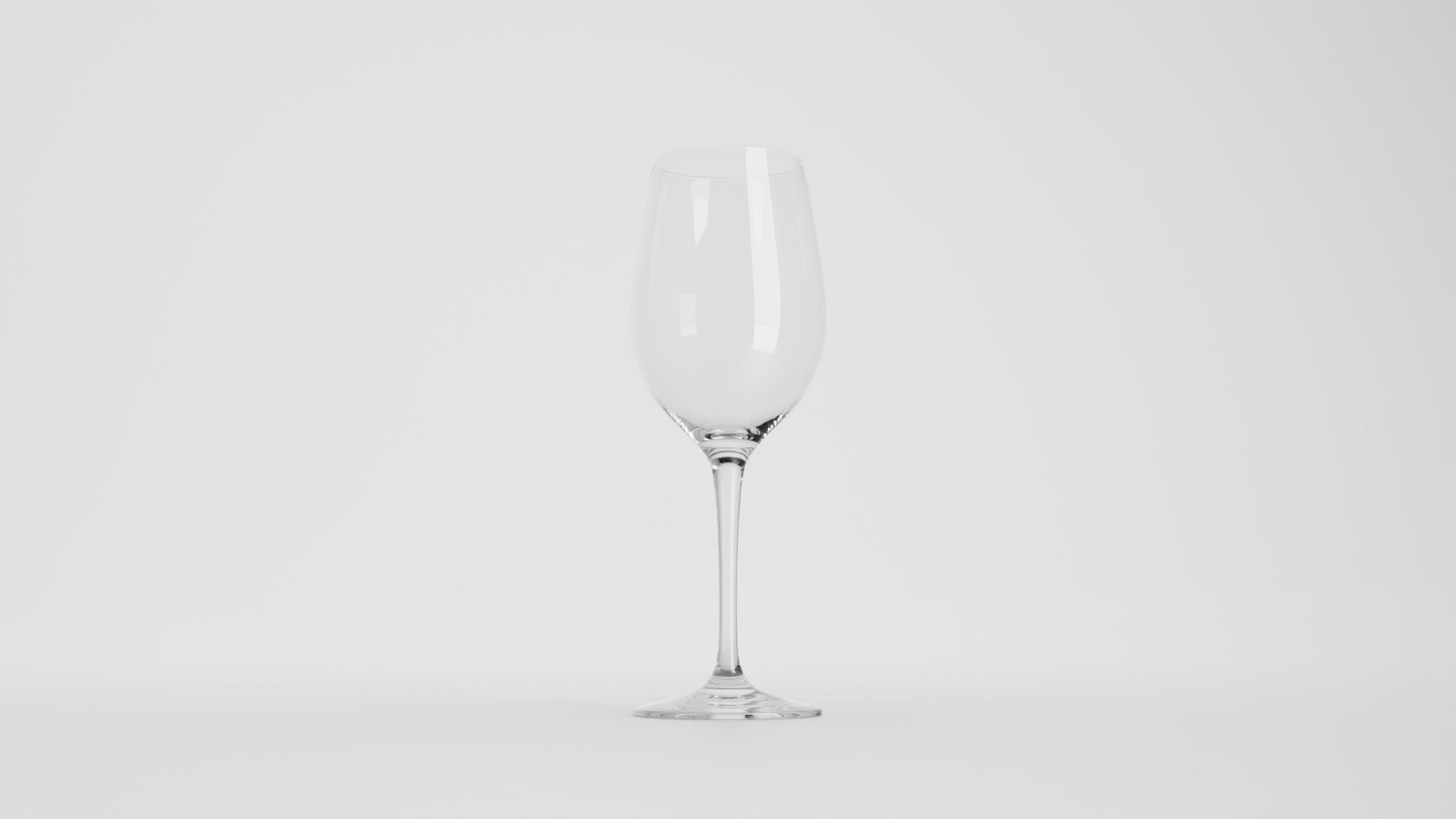 Chianti classico wine glass Low-poly 3D model_2