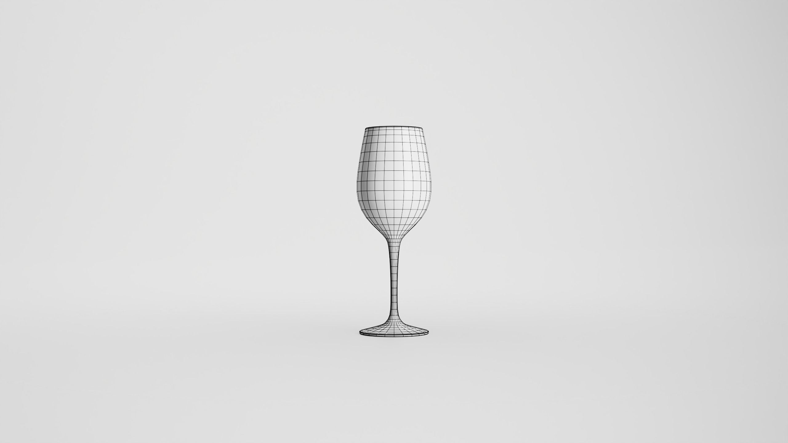 Chianti classico wine glass Low-poly 3D model_13