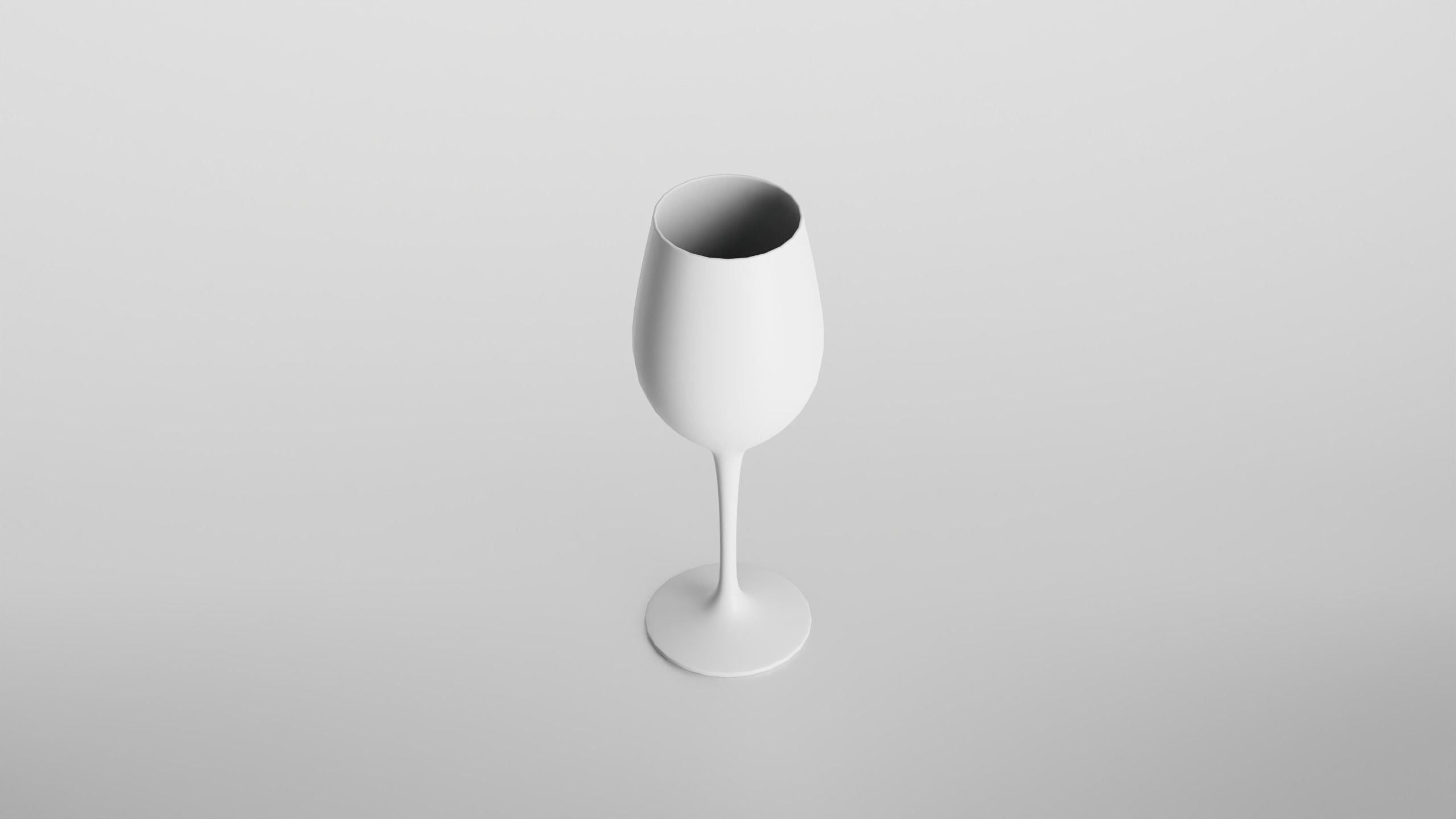 Chianti classico wine glass Low-poly 3D model_6