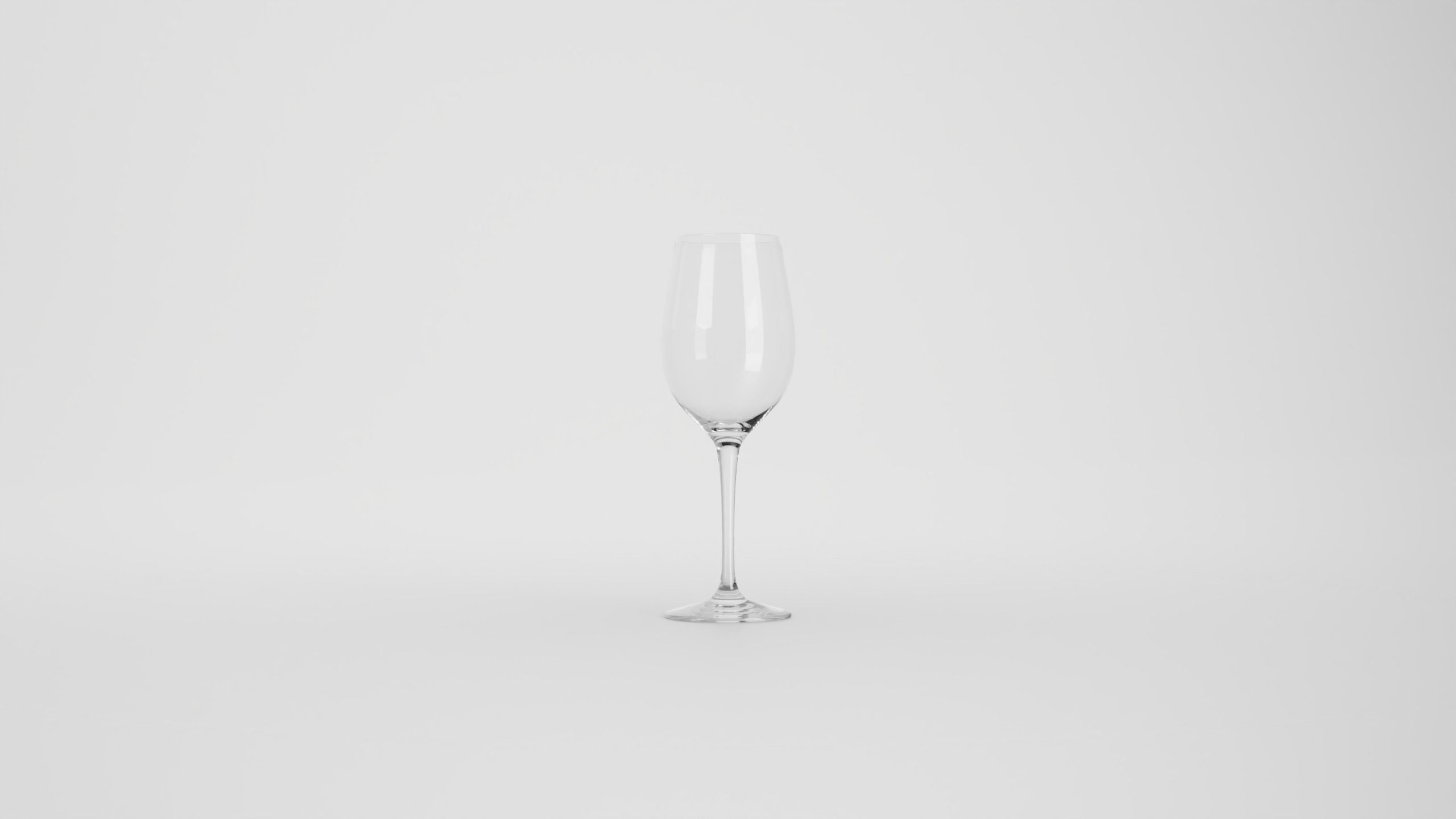Chianti classico wine glass Low-poly 3D model_3