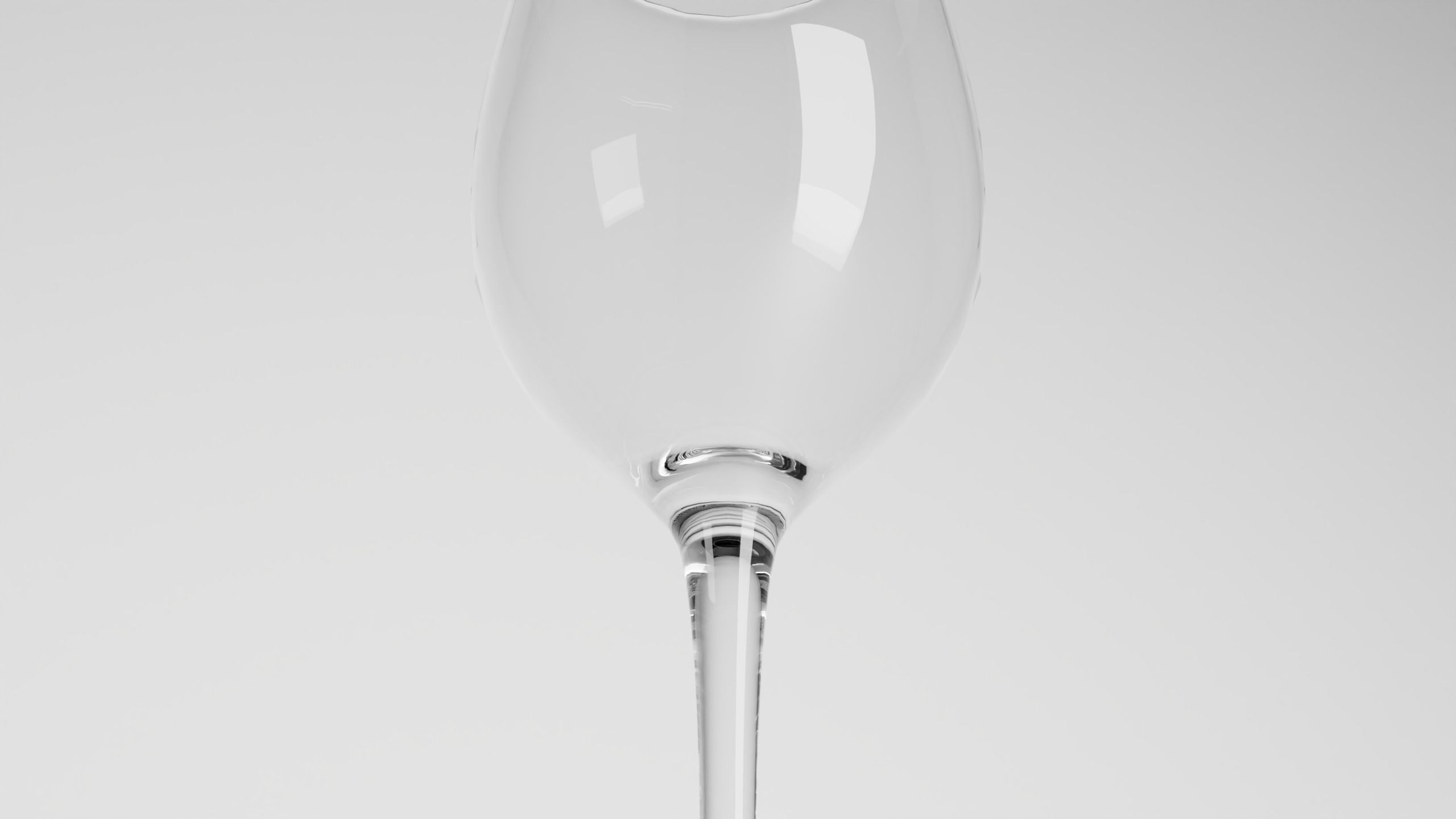 Chianti classico wine glass Low-poly 3D model_5