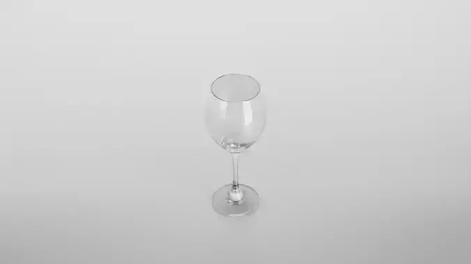 Cortese wine glass Low-poly 3D model