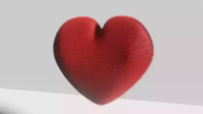 Heart with hair