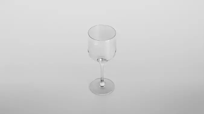 Dolcetto wine glass Low-poly 3D model