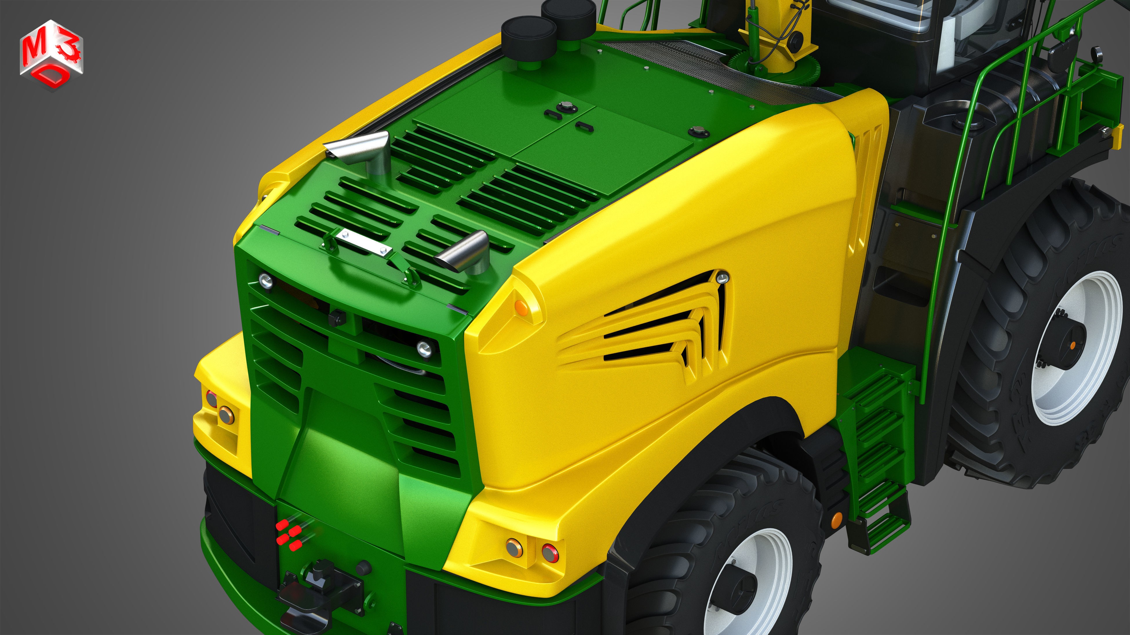 Krone Forage Harvester-without front device 3D model_9