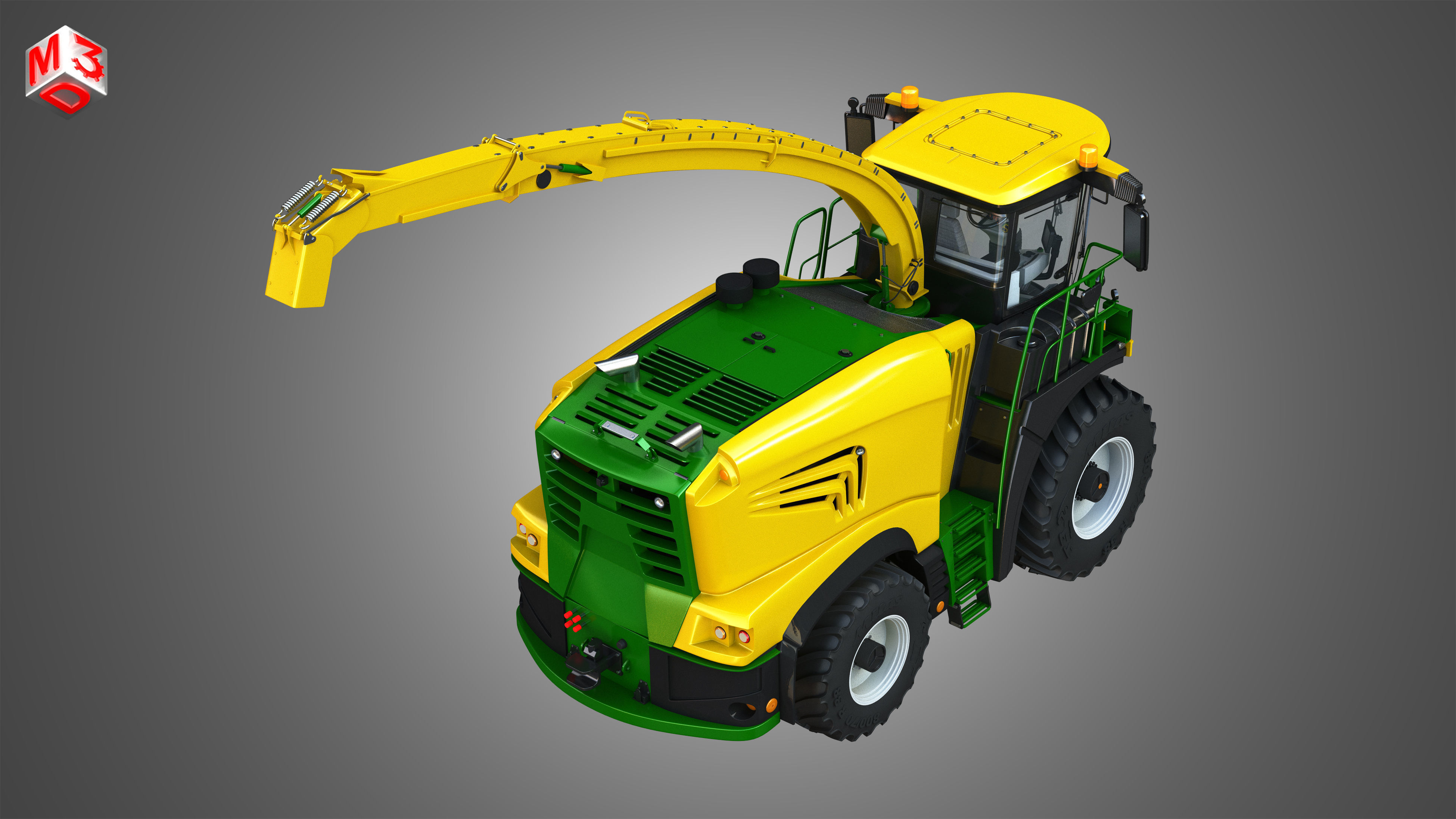Krone Forage Harvester-without front device 3D model_5