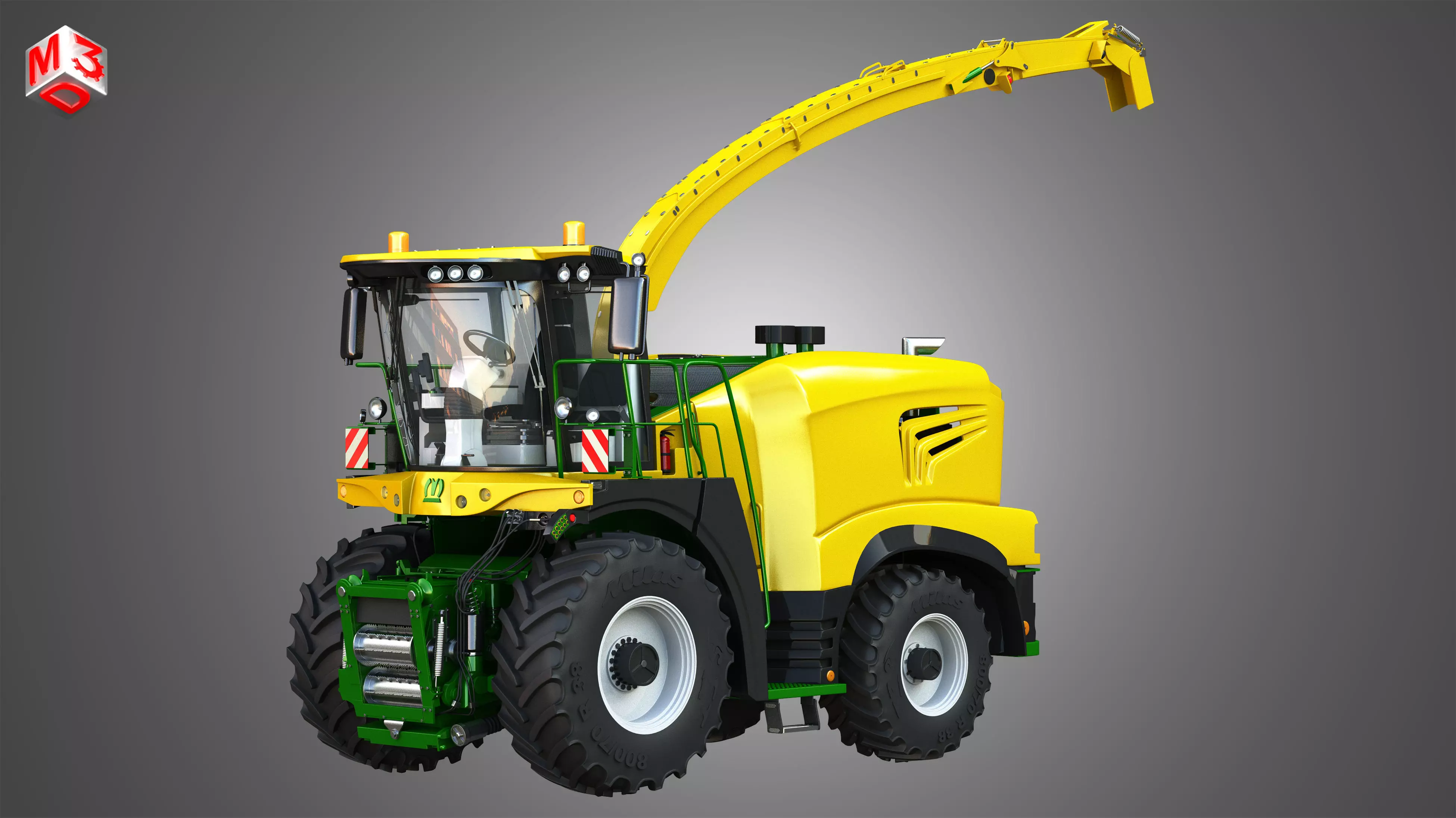 Krone Forage Harvester-without front device 3D model_0