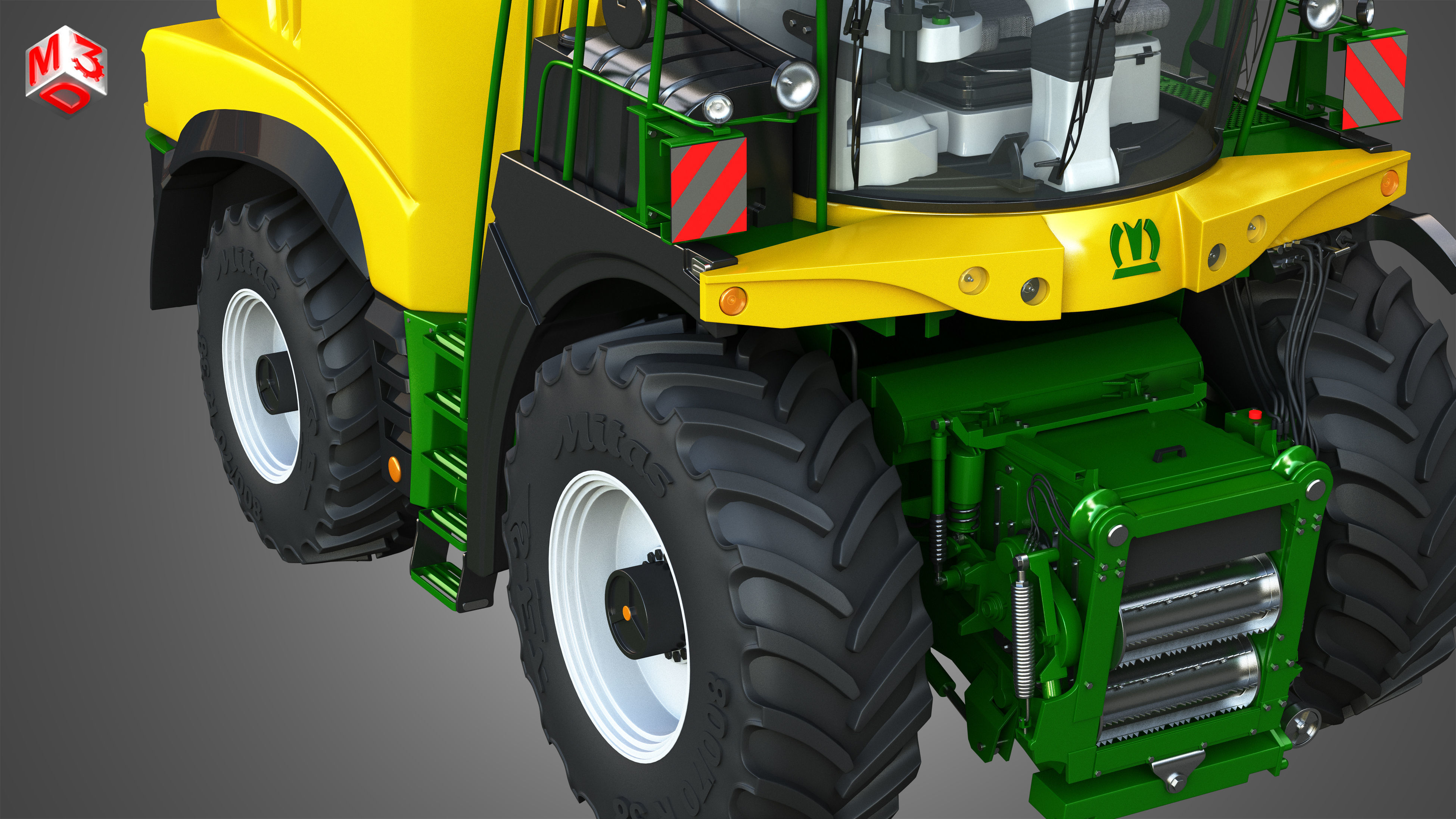 Krone Forage Harvester-without front device 3D model_10