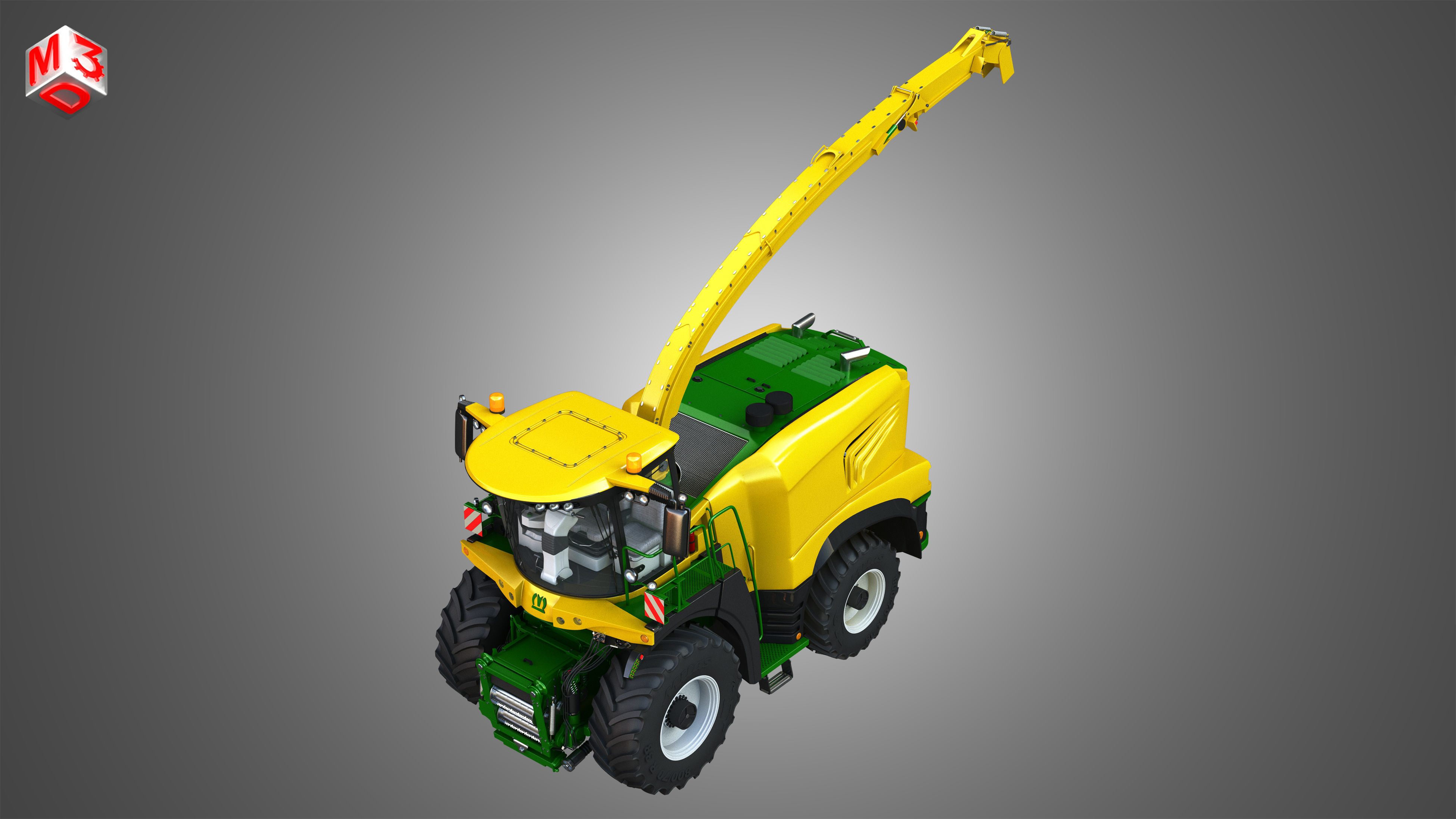 Krone Forage Harvester-without front device 3D model_4