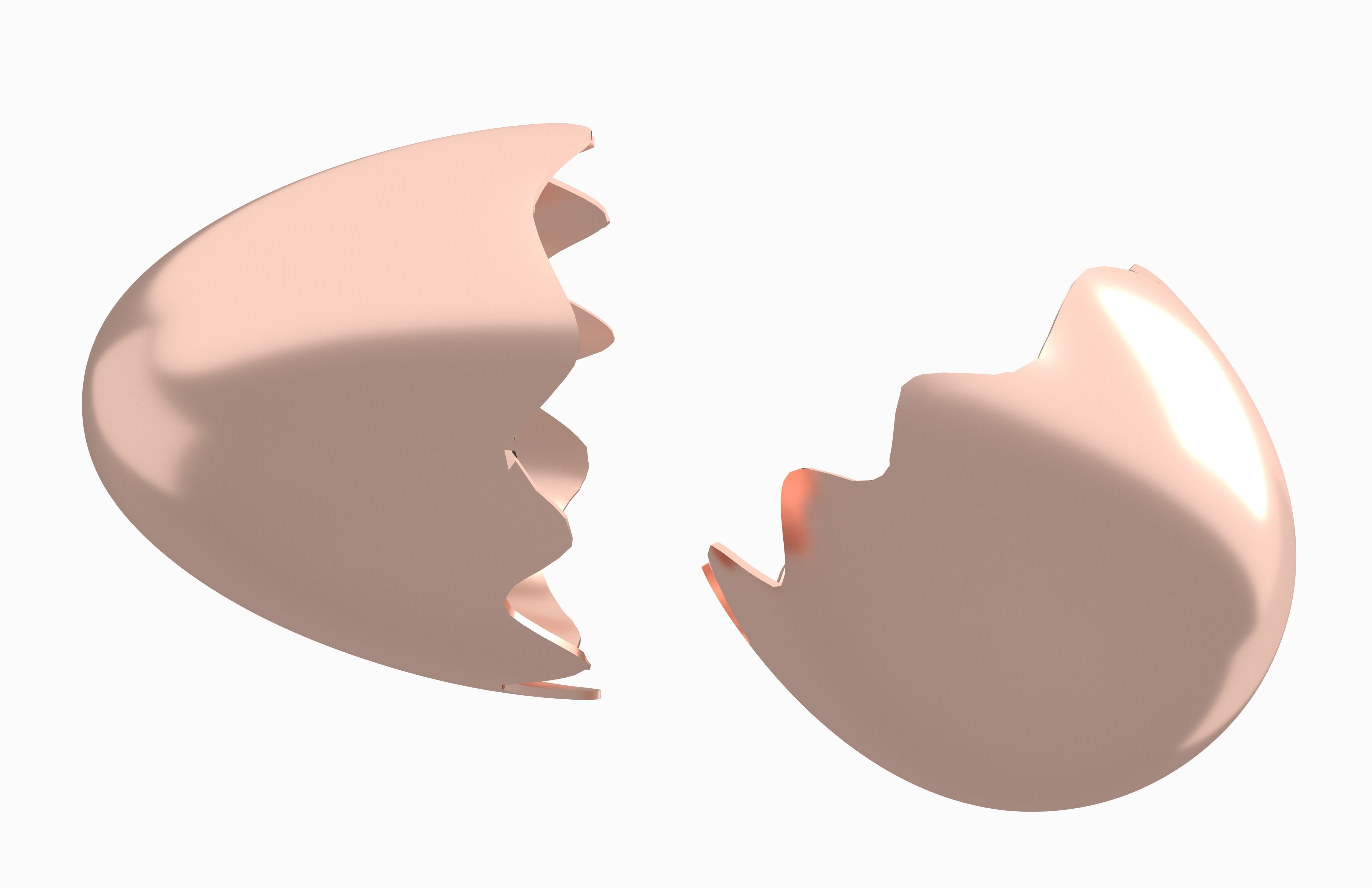 Egg Shell v1 Pack 01 Low-poly 3D model_28