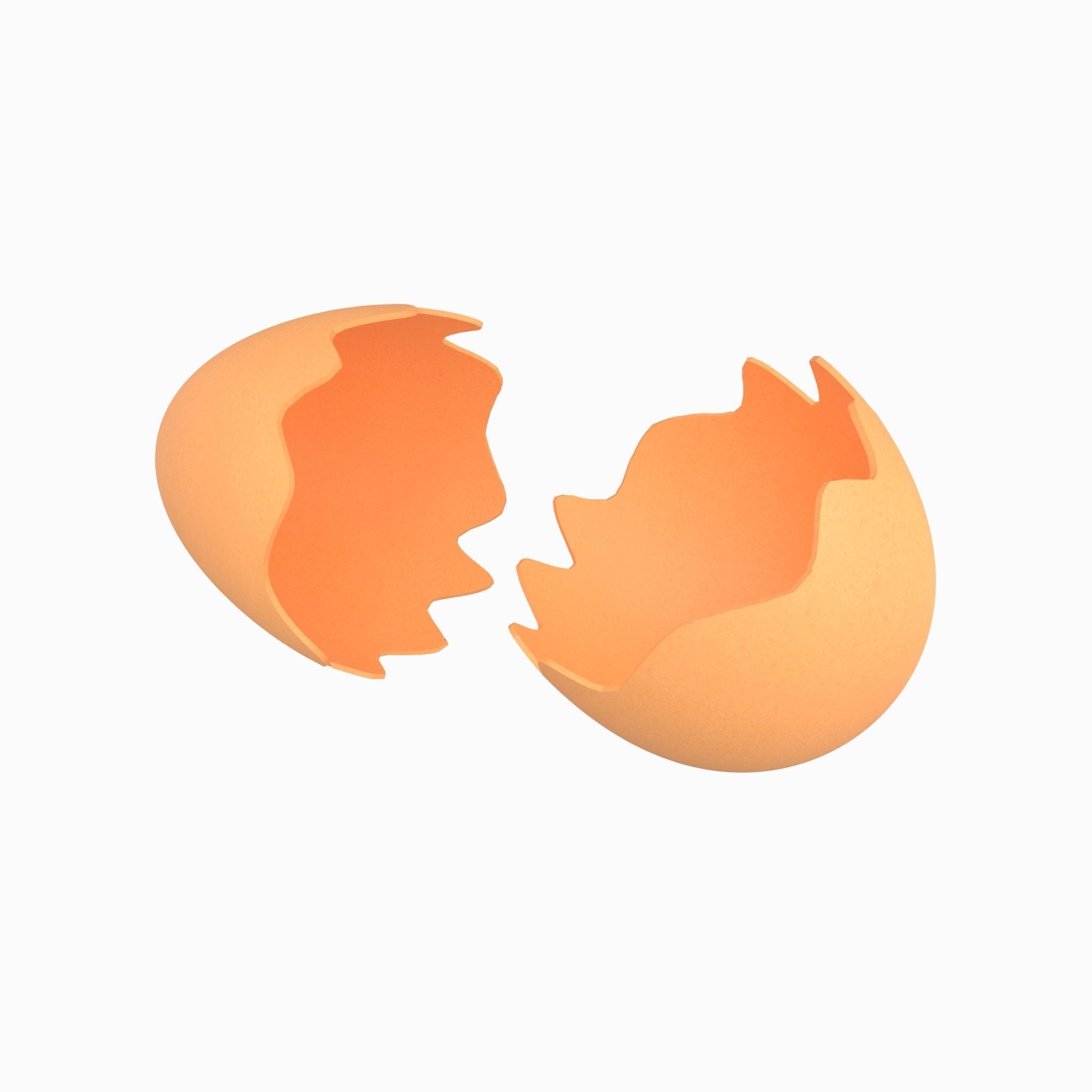 Egg Shell v1 Pack 01 Low-poly 3D model_5