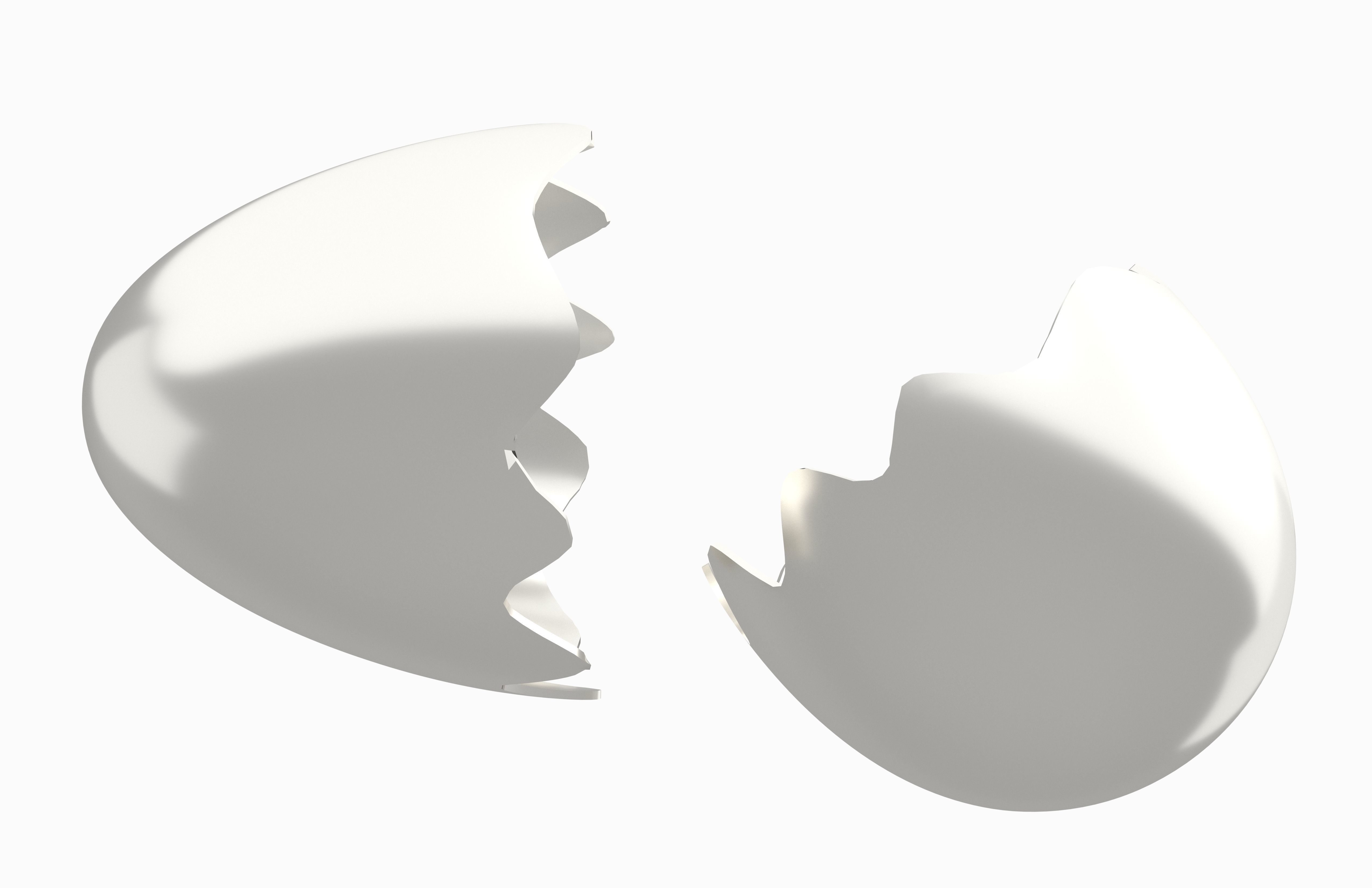 Egg Shell v1 Pack 01 Low-poly 3D model_24