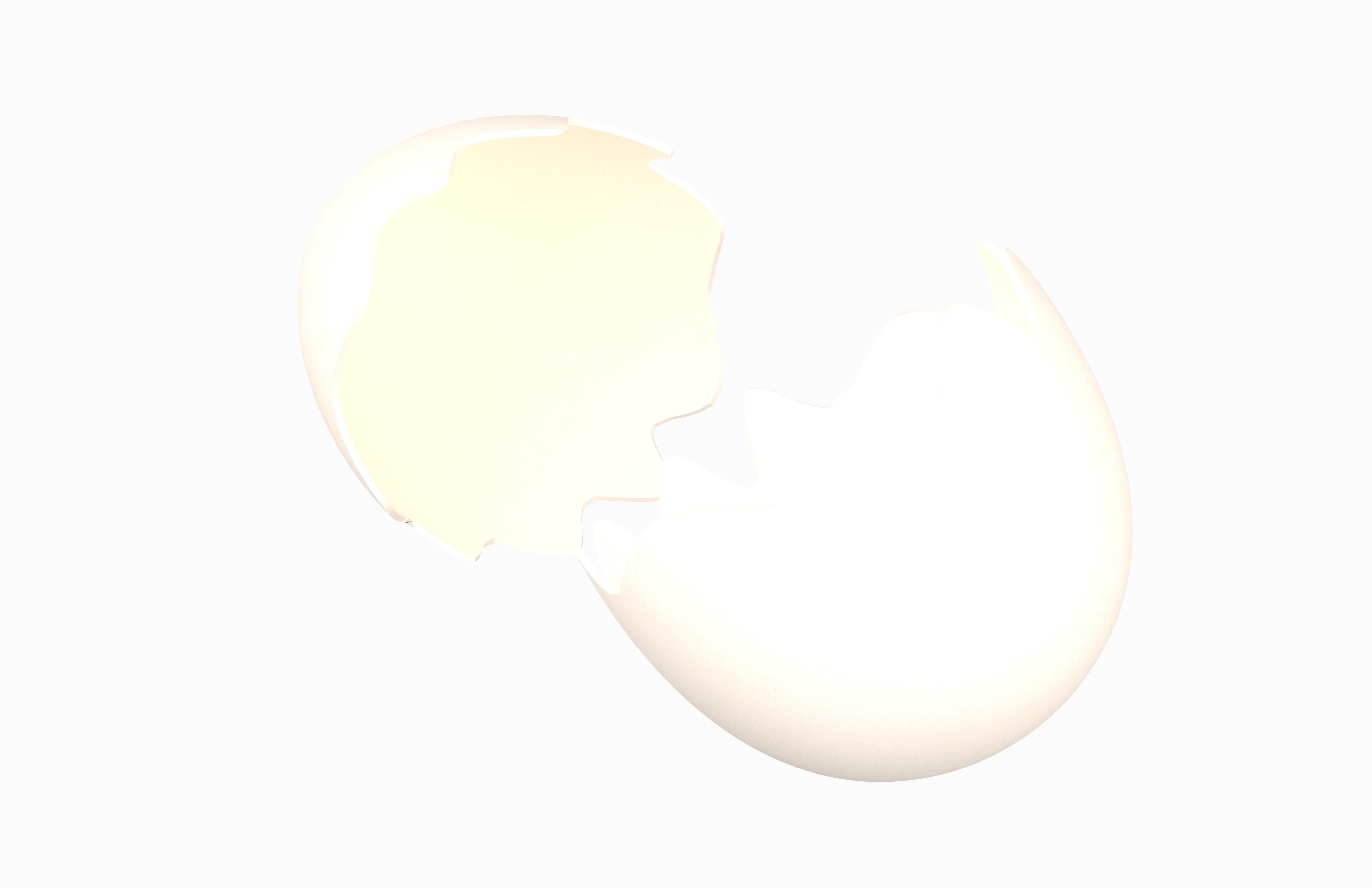 Egg Shell v1 Pack 01 Low-poly 3D model_15
