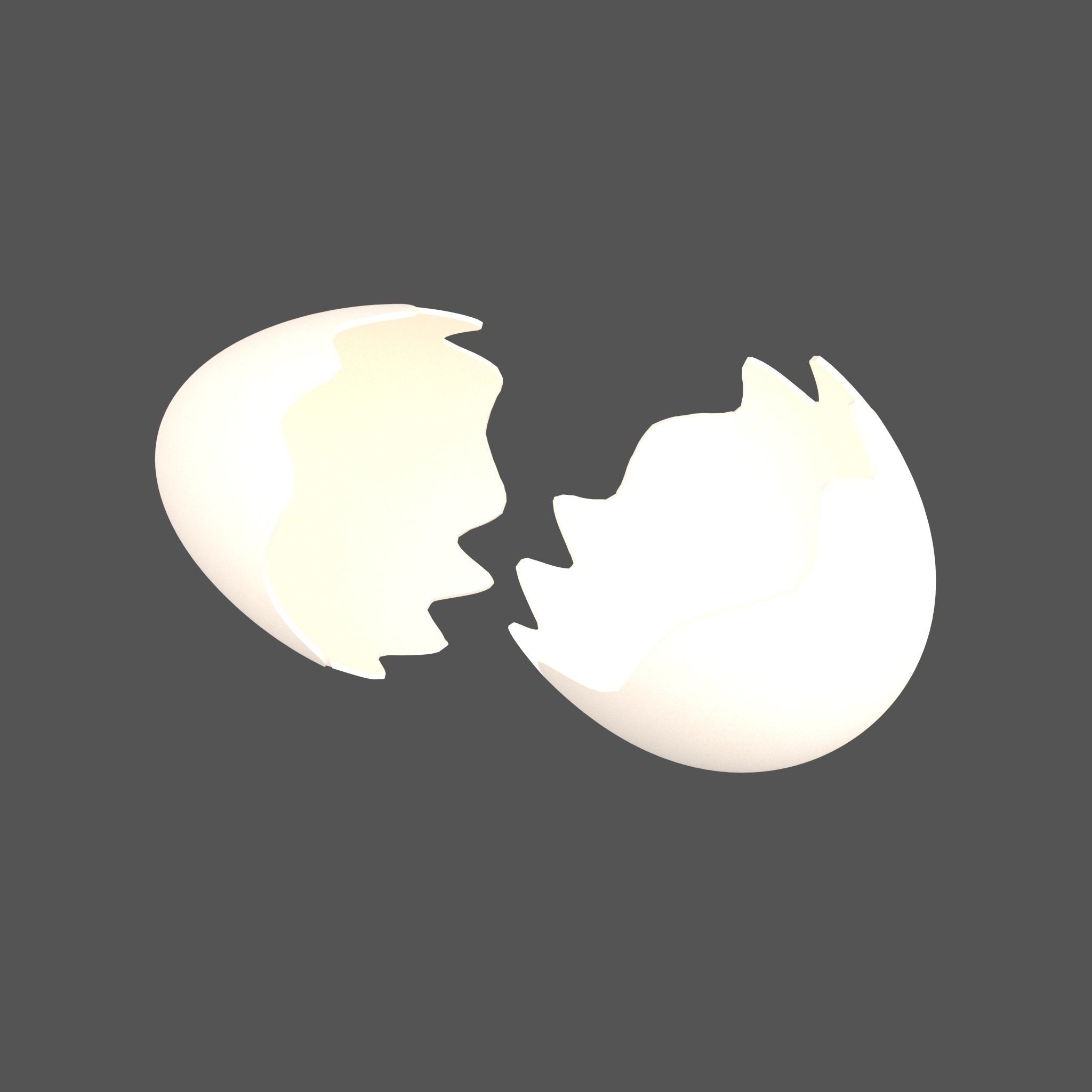 Egg Shell v1 Pack 01 Low-poly 3D model_13
