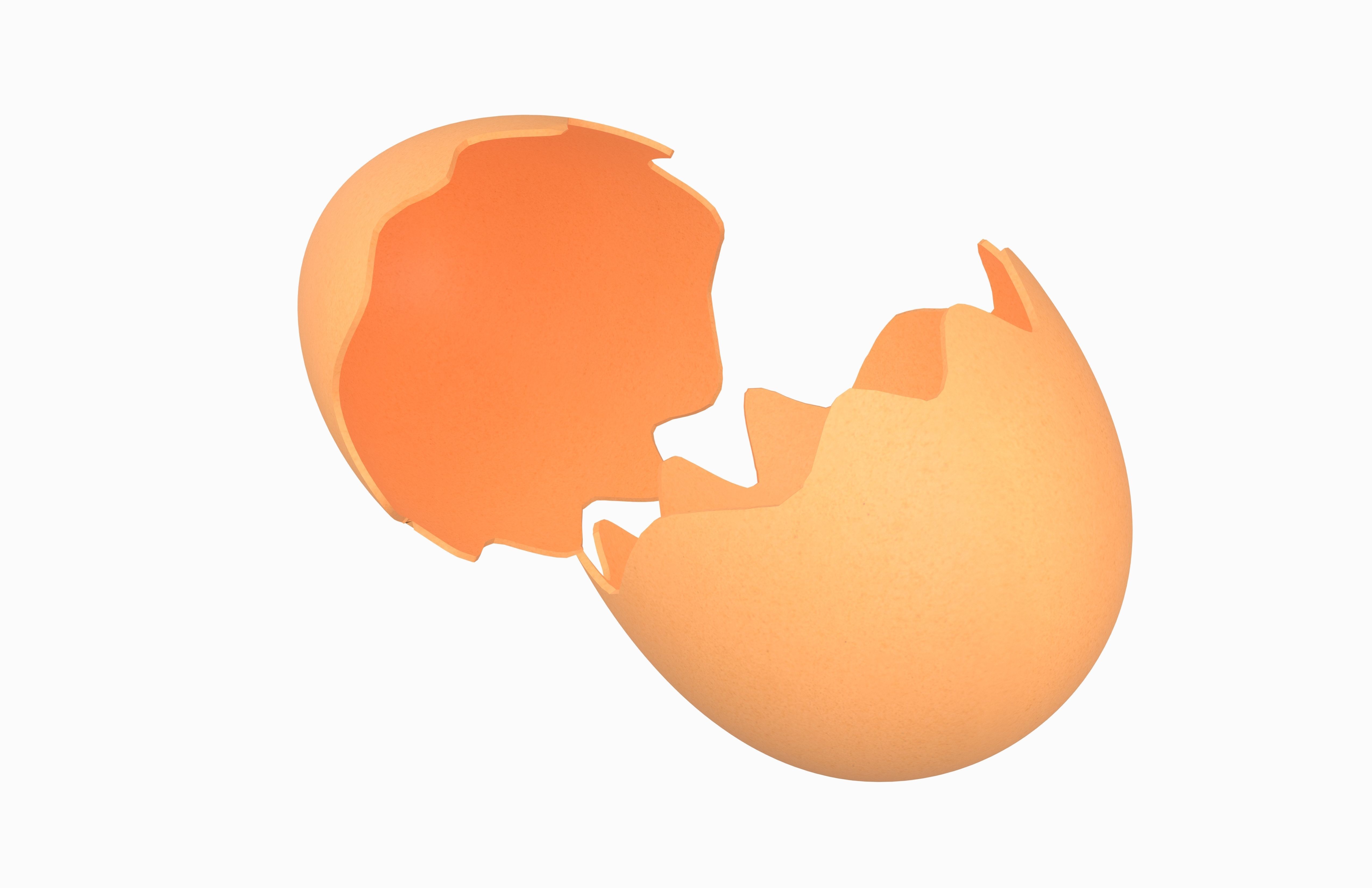 Egg Shell v1 Pack 01 Low-poly 3D model_7