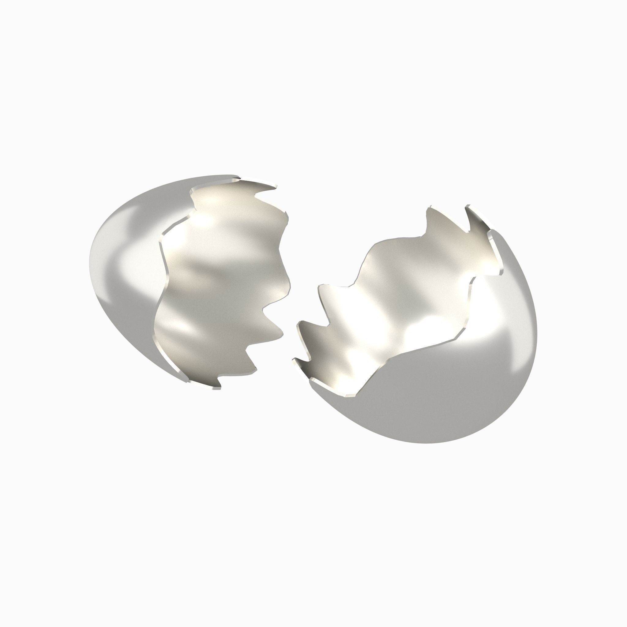 Egg Shell v1 Pack 01 Low-poly 3D model_21