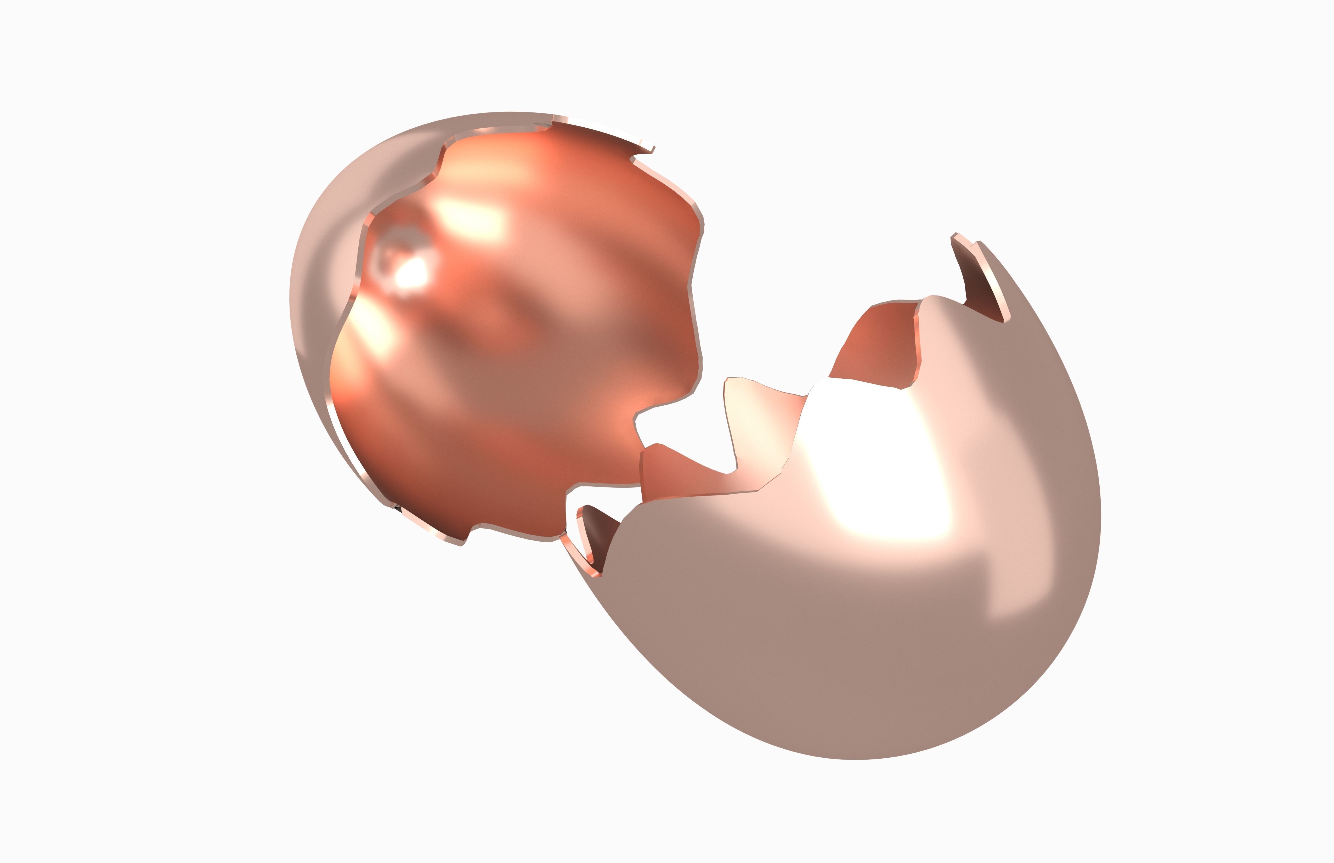 Egg Shell v1 Pack 01 Low-poly 3D model_27