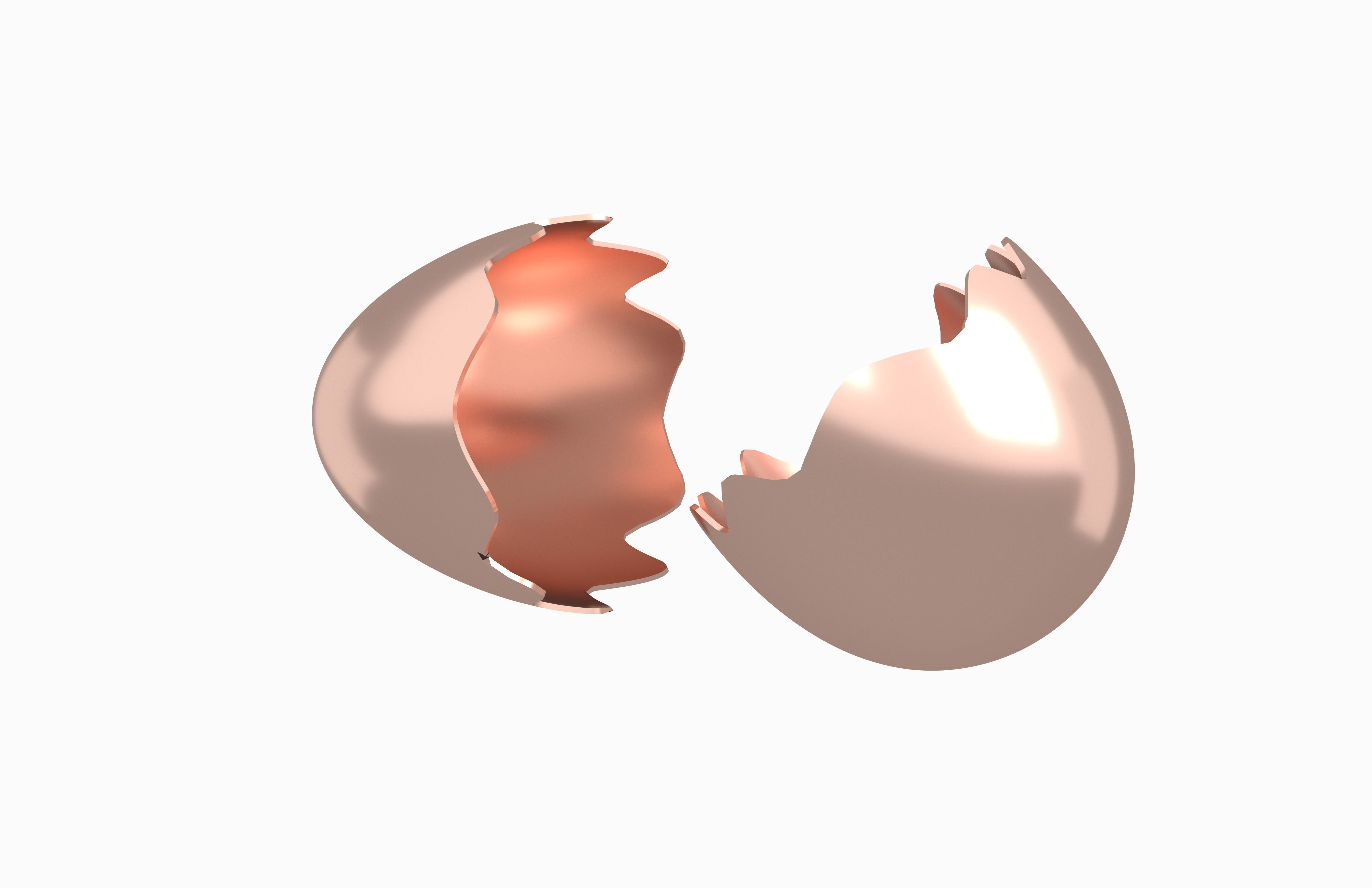 Egg Shell v1 Pack 01 Low-poly 3D model_26