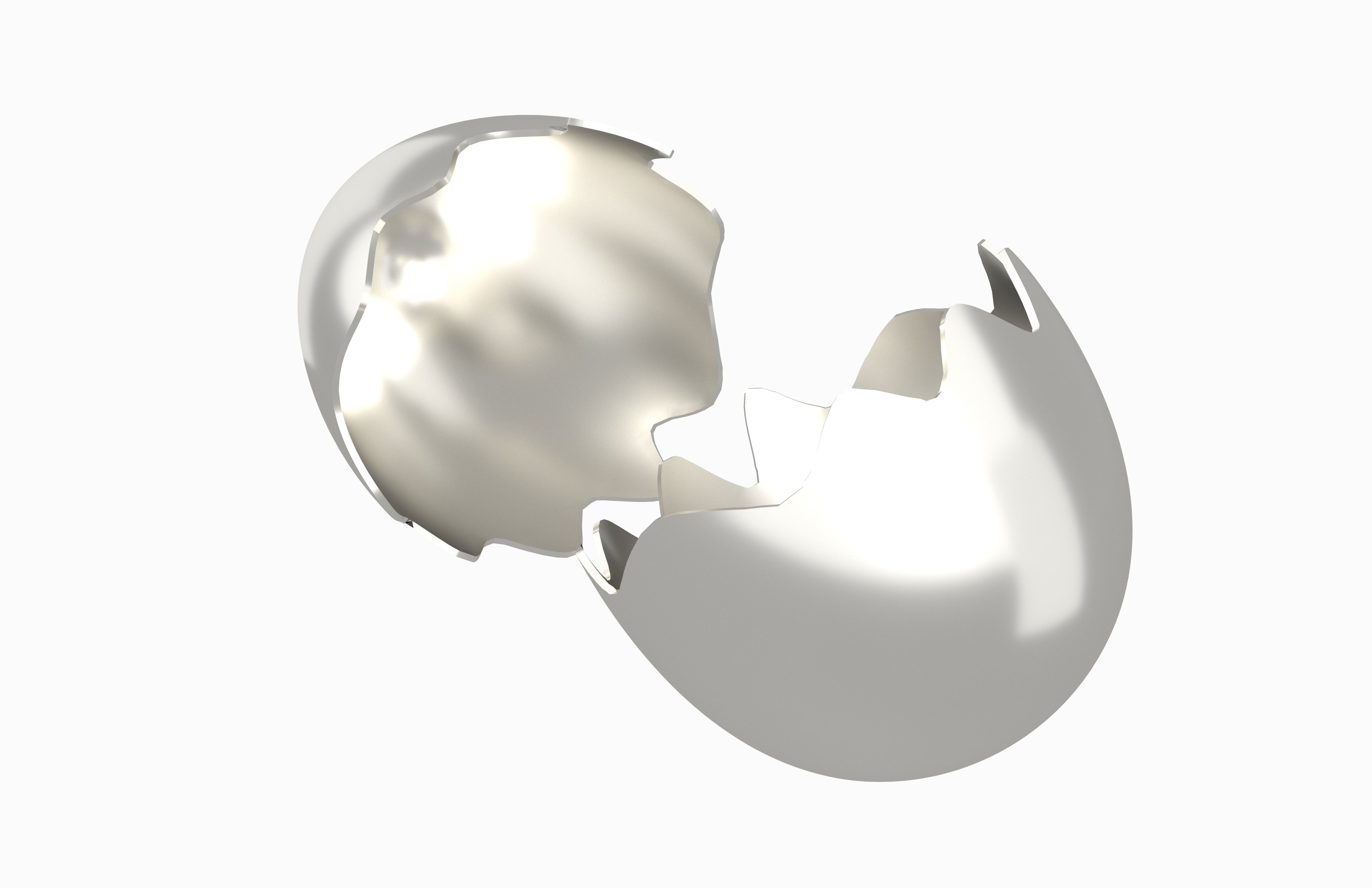 Egg Shell v1 Pack 01 Low-poly 3D model_23