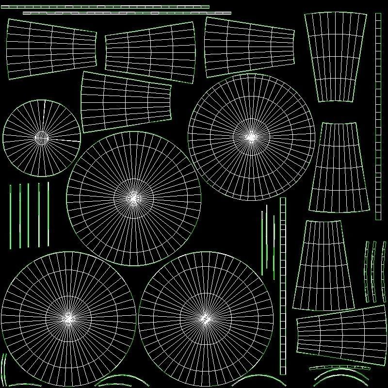 Ophelia Dining Table pine veneer Low-poly 3D model_6