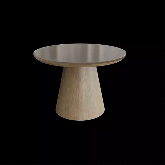 Ophelia Dining Table pine veneer Low-poly 3D model_0