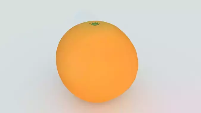 Low-Poly Orange fruit Low-poly 3D model