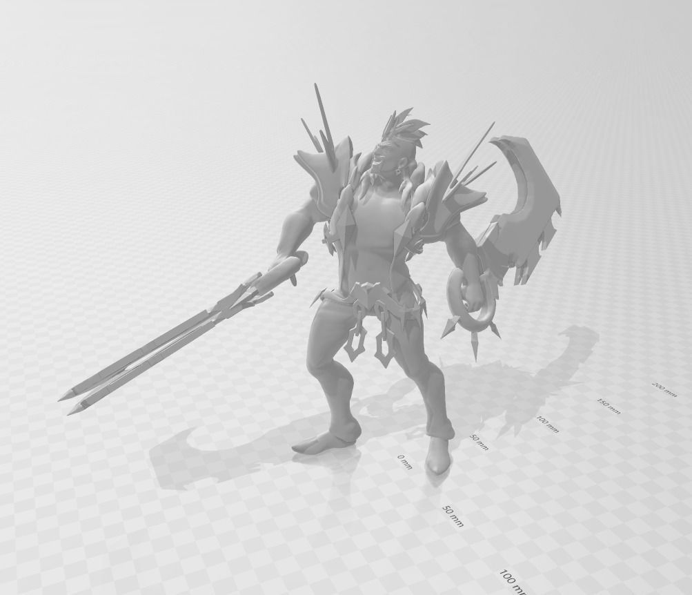 Ruined Draven 3D Model 3D print model_1