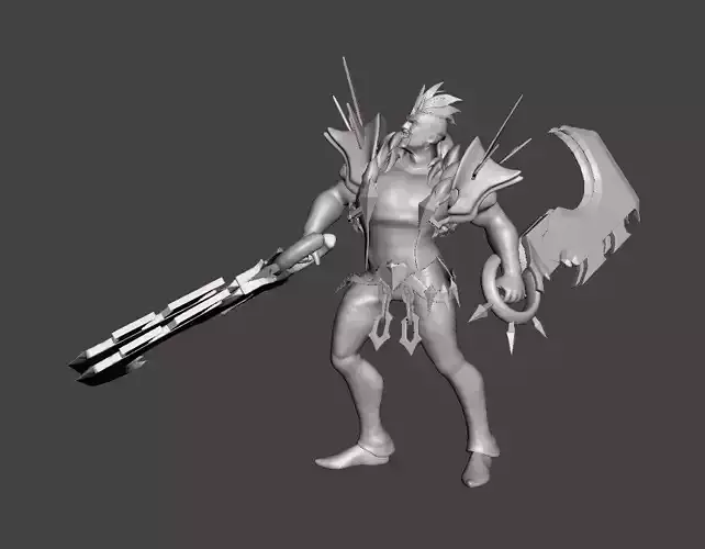 Ruined Draven 3D Model