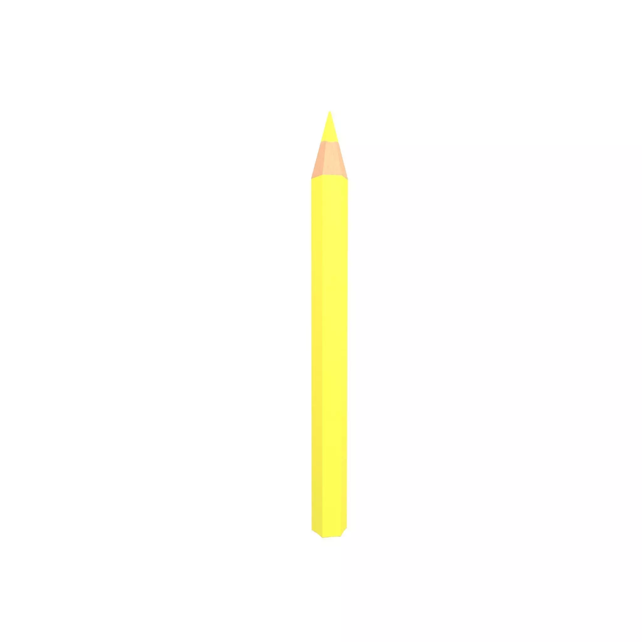 Colored Pencils v1 001 Low-poly 3D model_0